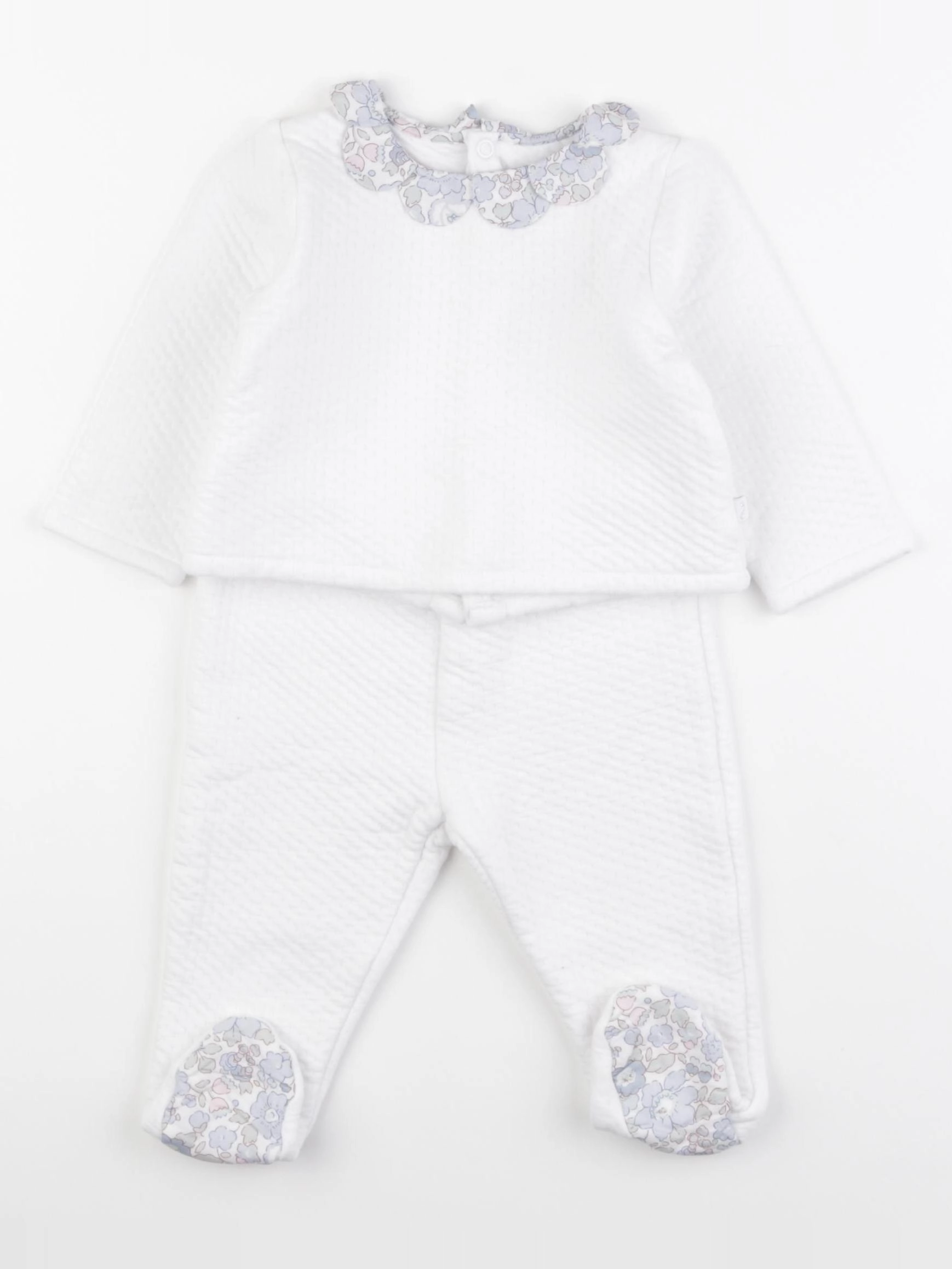Jacadi - ensemble blanc - 12 mois