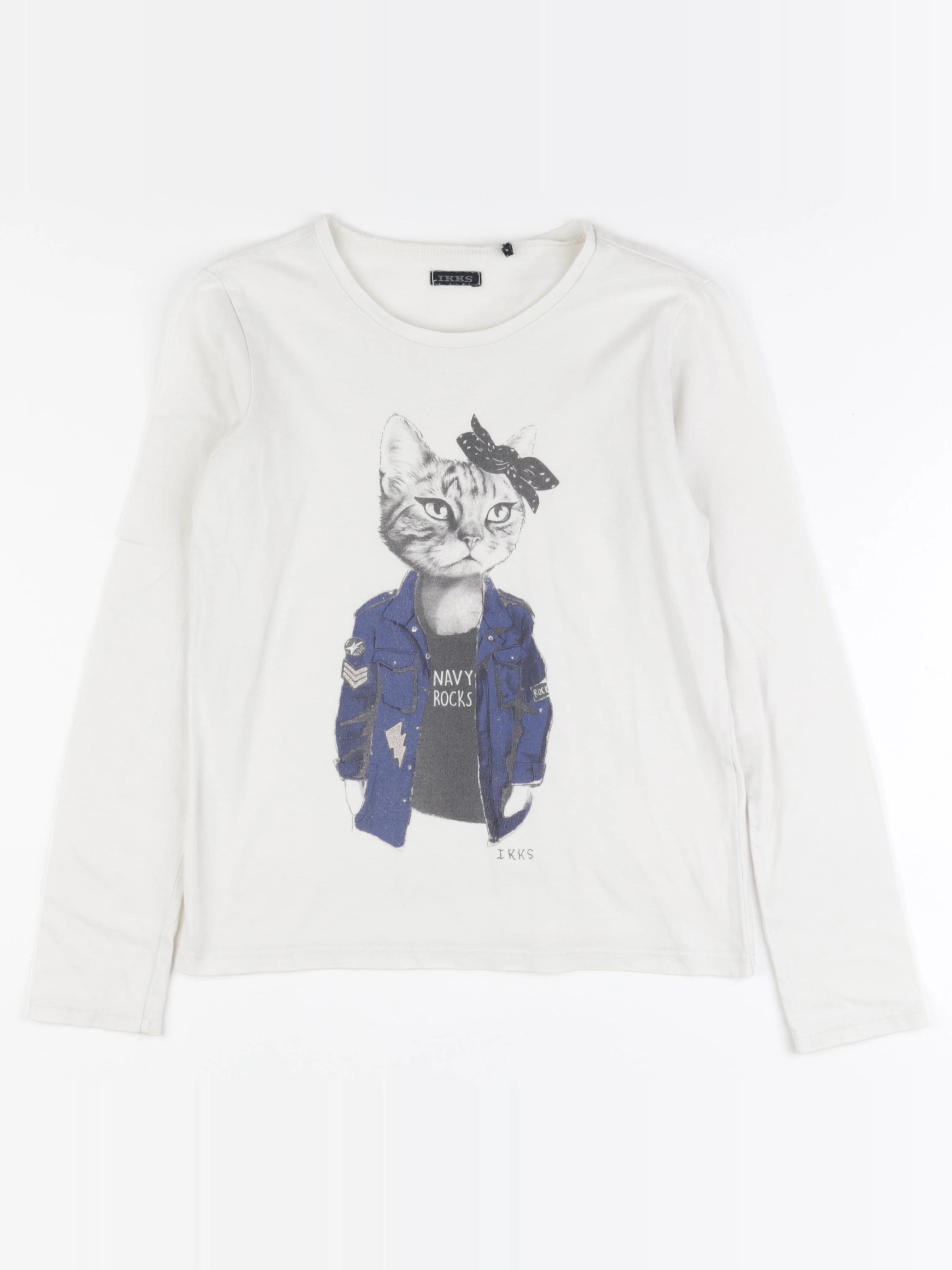 IKKS - tee-shirt beige - 10 ans