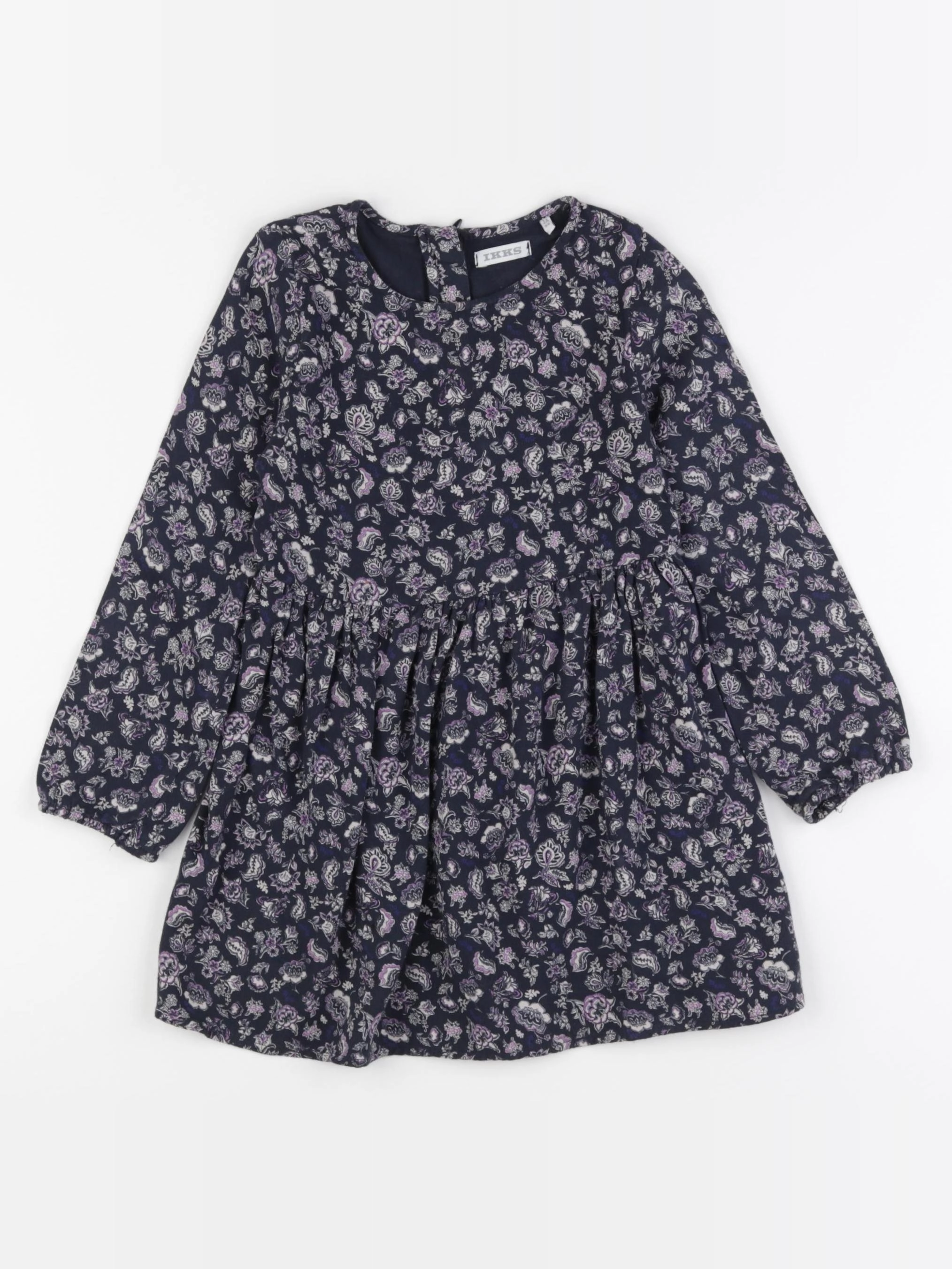 IKKS - robe bleu, violet - 3 ans