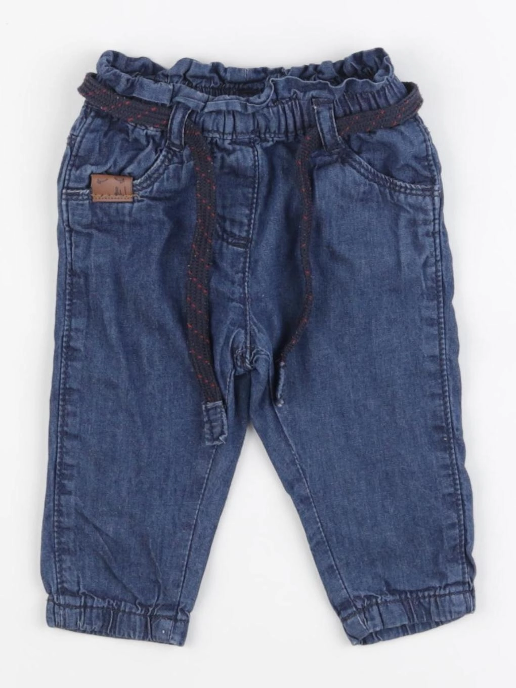 Vertbaudet - pantalon bleu - 3 mois