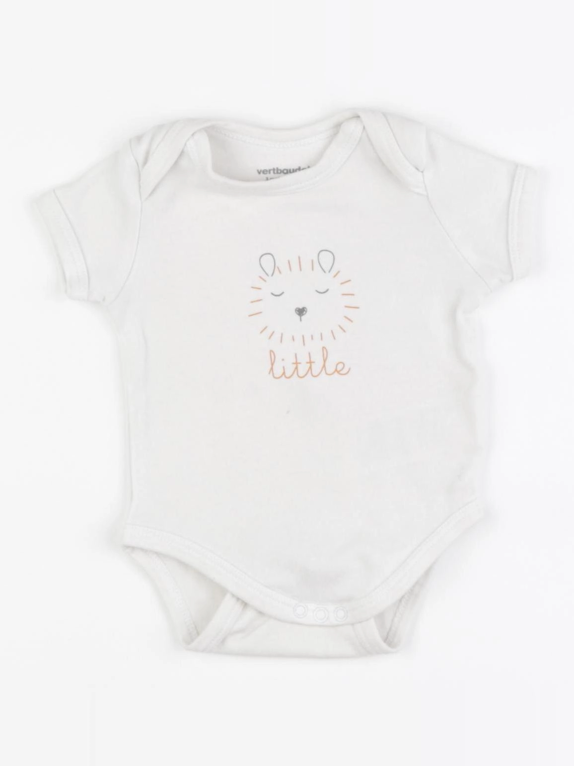 Vertbaudet - body blanc - 3 mois