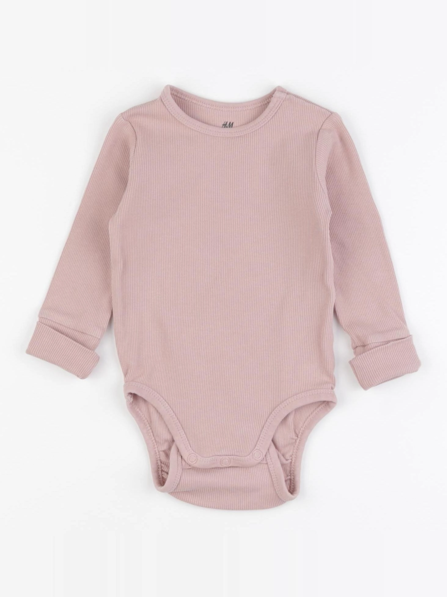 H&M - body rose - 4/6 mois