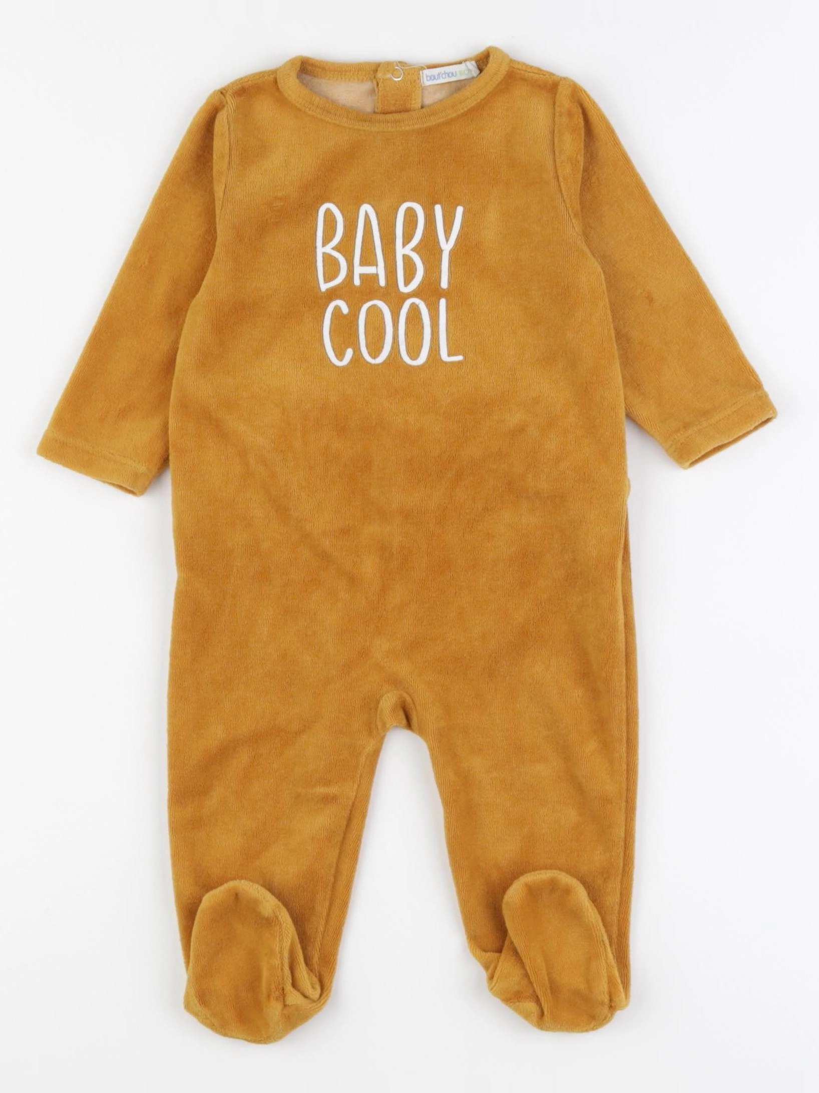 Boutchou - pyjama velours jaune - 6 mois