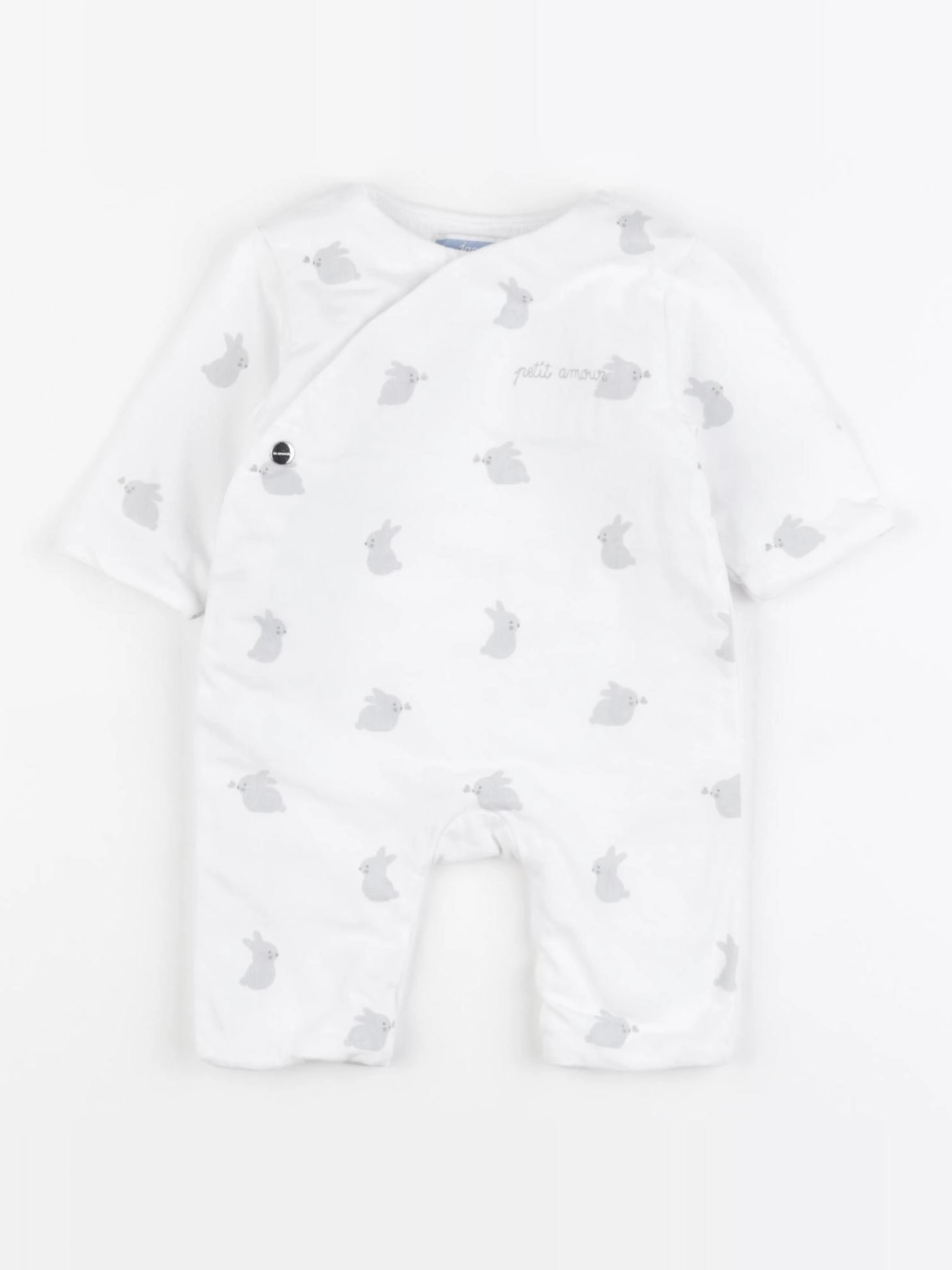 Jacadi - pyjama coton blanc - 1 mois