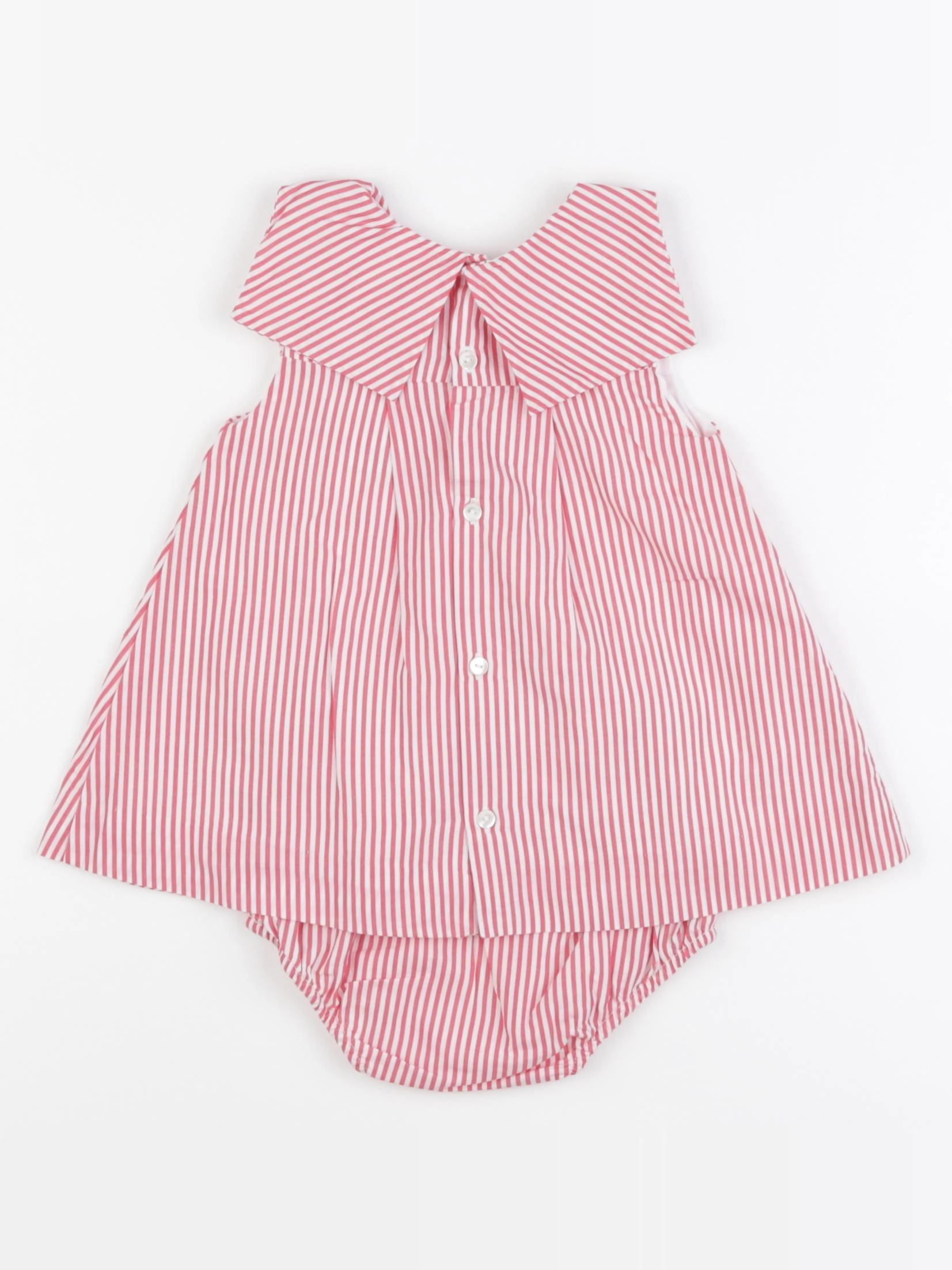 Jacadi - robe blanc, rouge - 6 mois