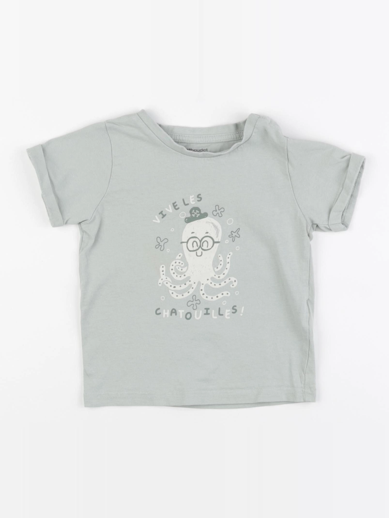 Vertbaudet - tee-shirt vert - 24 mois