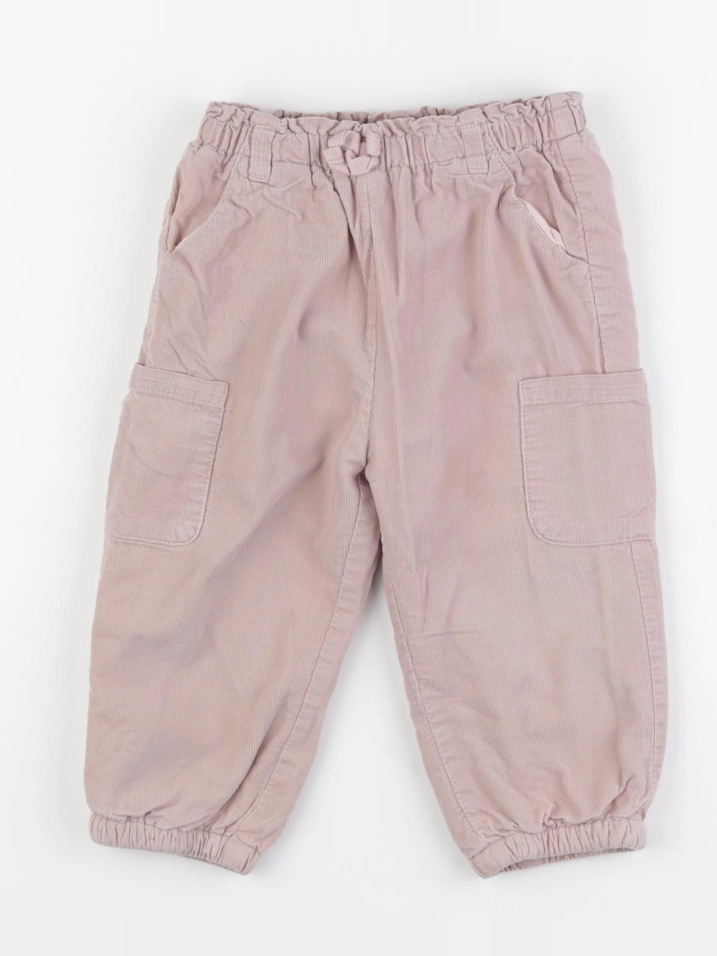 Vertbaudet - pantalon doublé rose - 24 mois