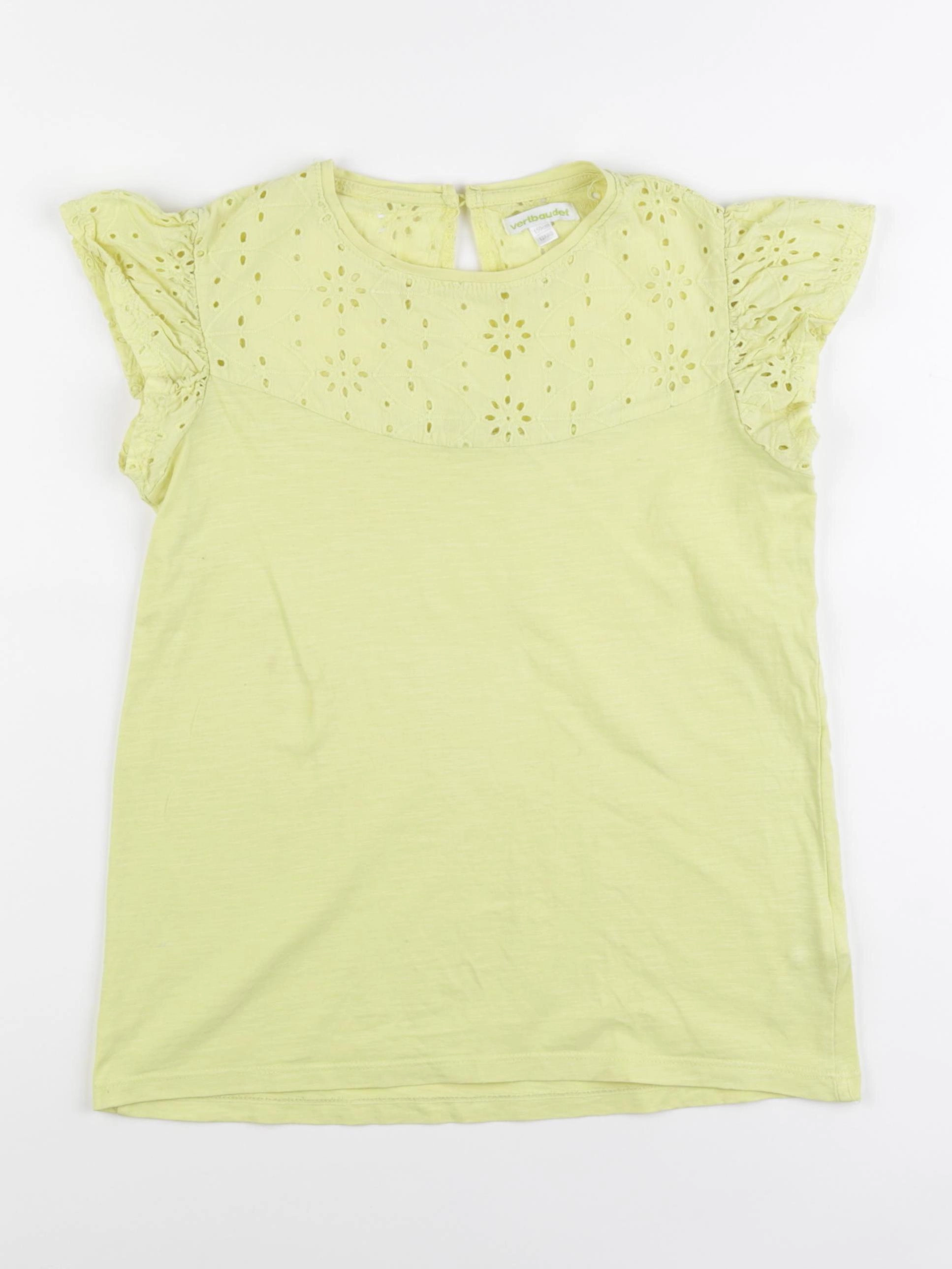 Vertbaudet - tee-shirt jaune - 12 ans