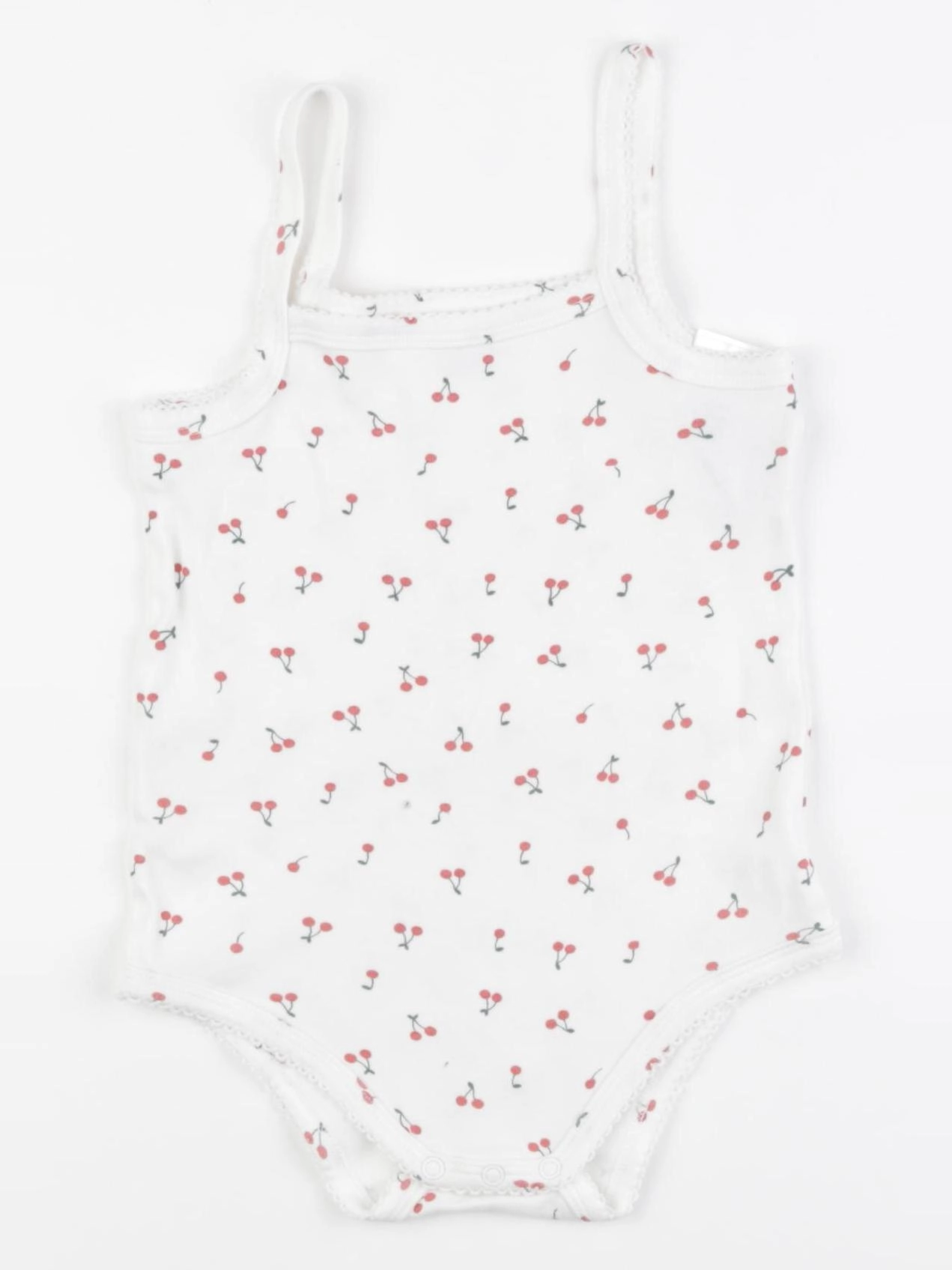 Vertbaudet - body blanc, rouge - 24 mois
