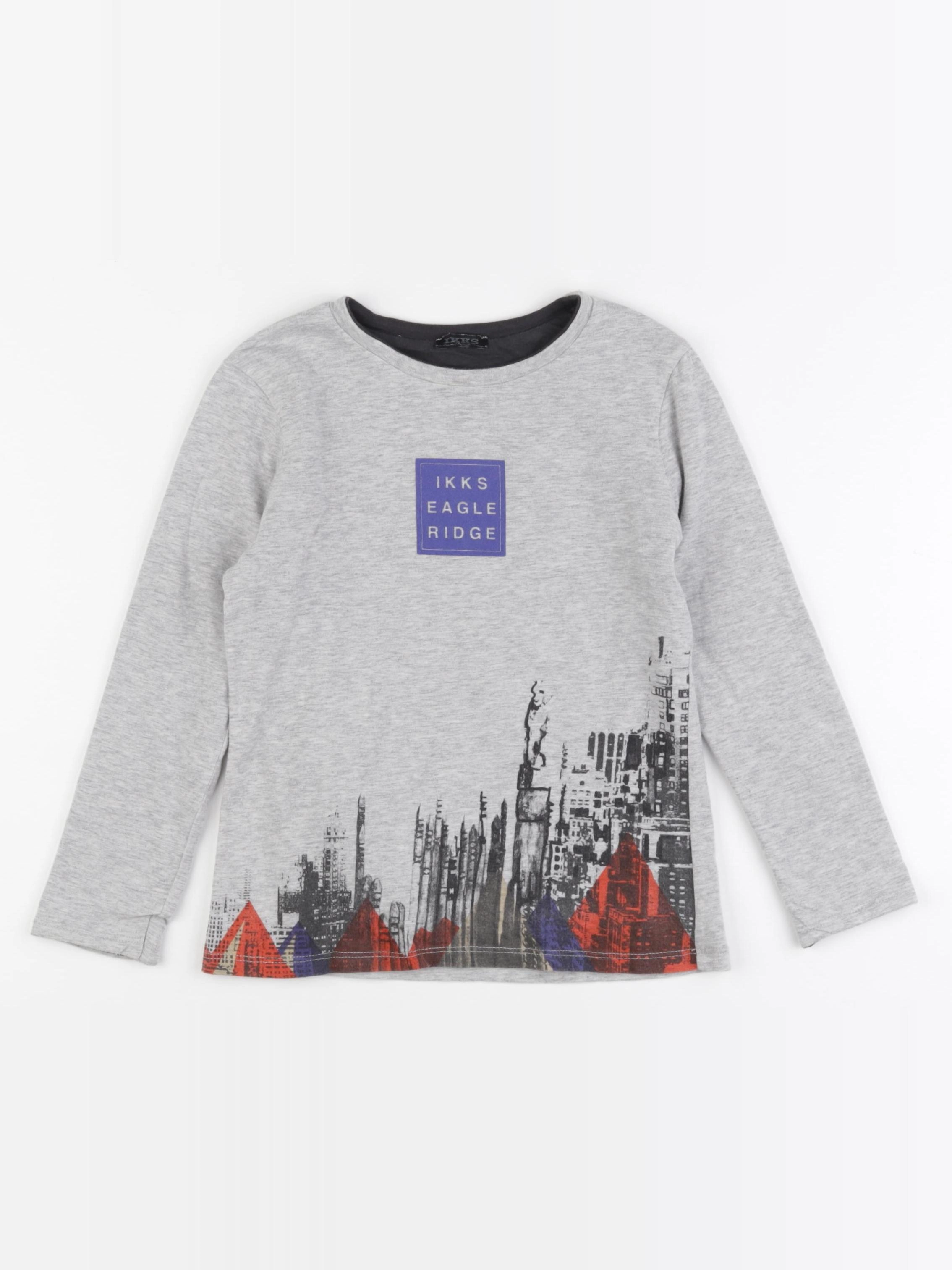 IKKS - tee-shirt réversible gris - 6 ans