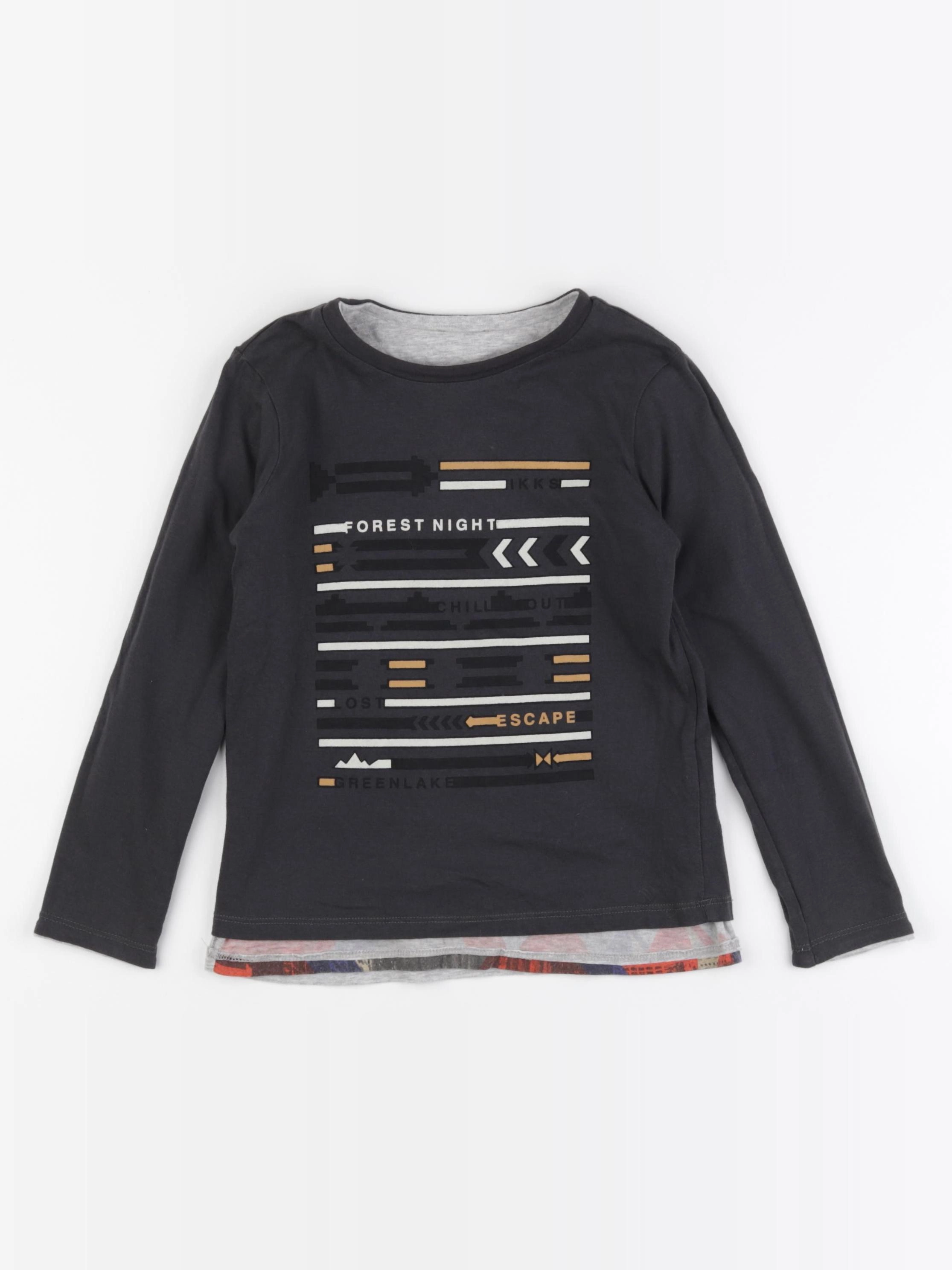 IKKS - tee-shirt réversible gris - 6 ans