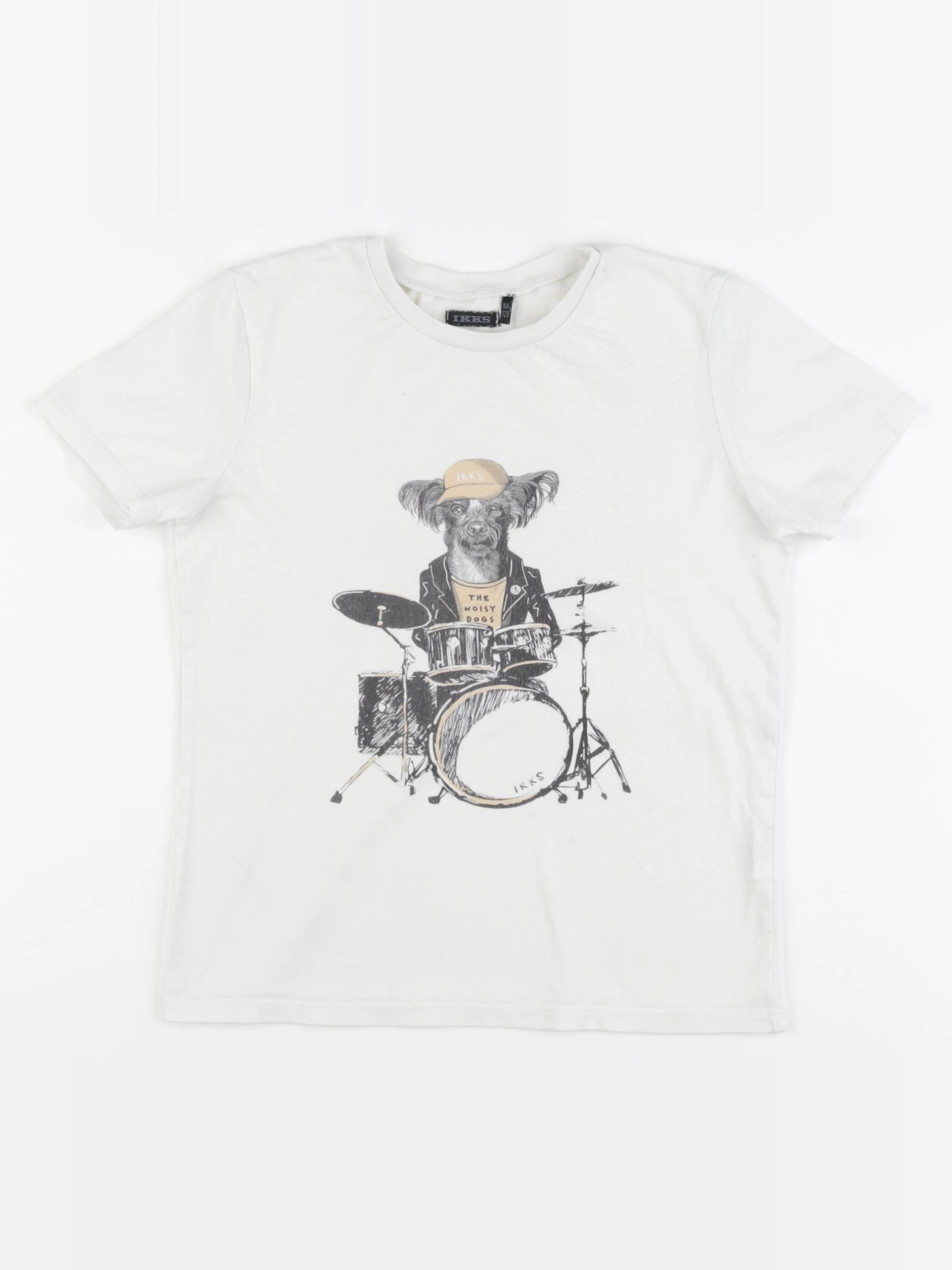 IKKS - tee-shirt beige - 8 ans