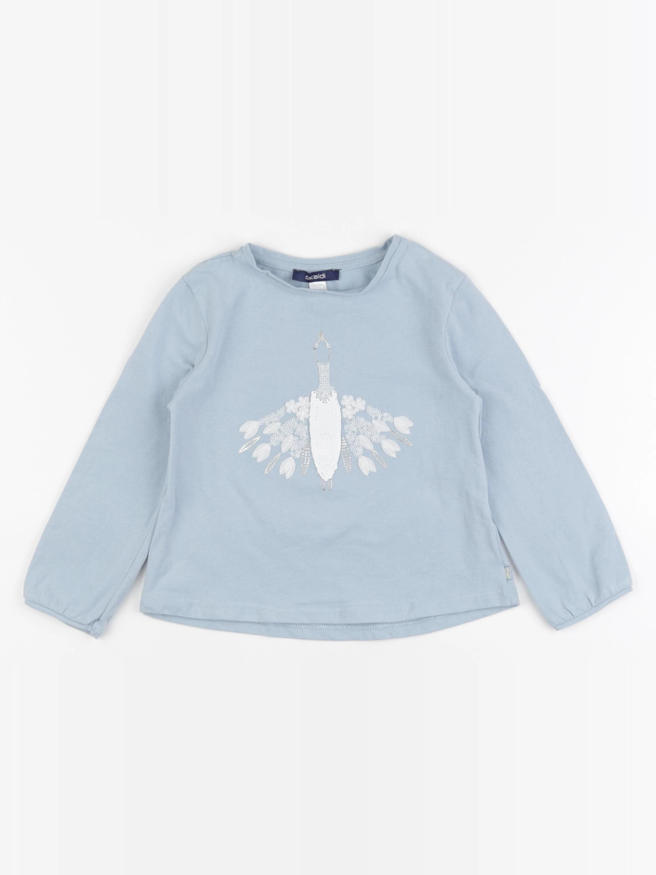 Okaidi - tee-shirt bleu - 3 ans