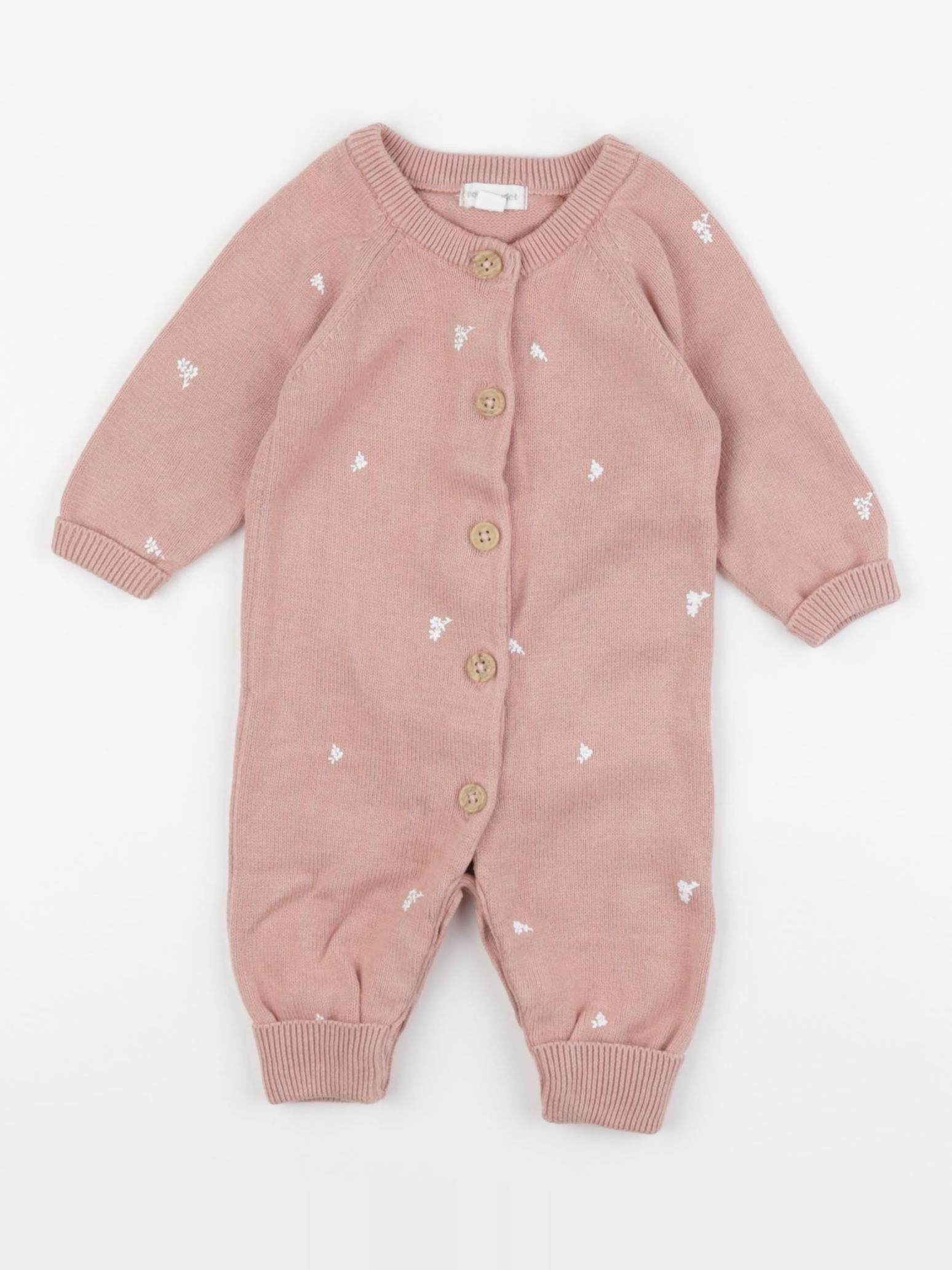 Vertbaudet - combinaison rose - 3 mois
