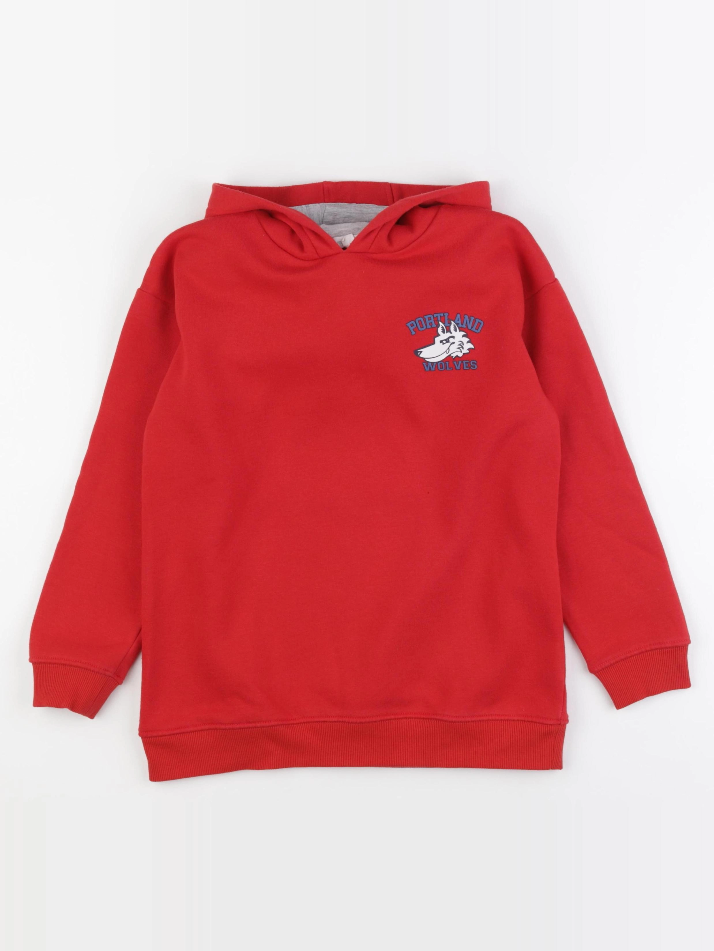 Vertbaudet - sweat rouge - 10 ans
