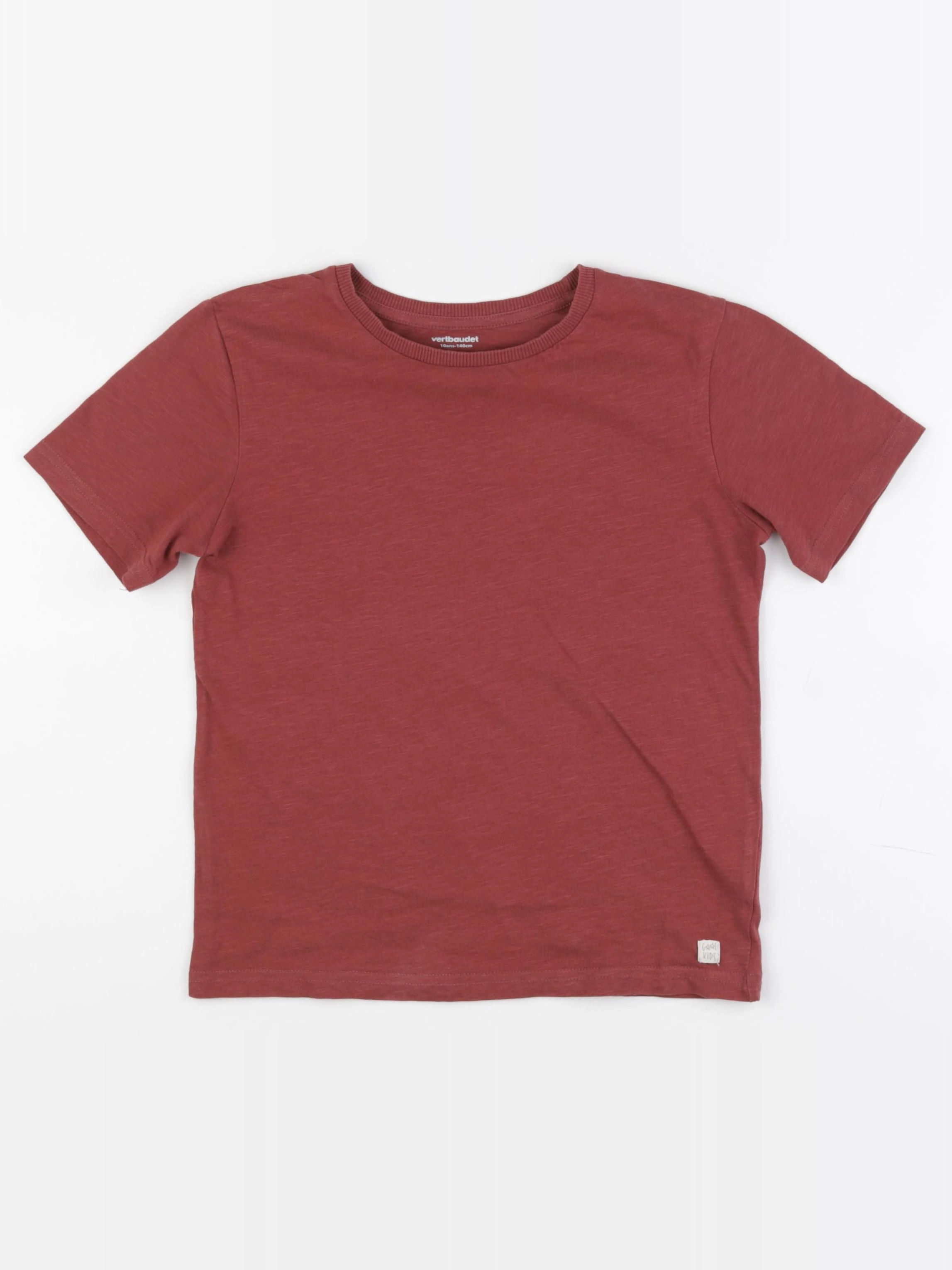 Vertbaudet - tee-shirt rouge - 10 ans