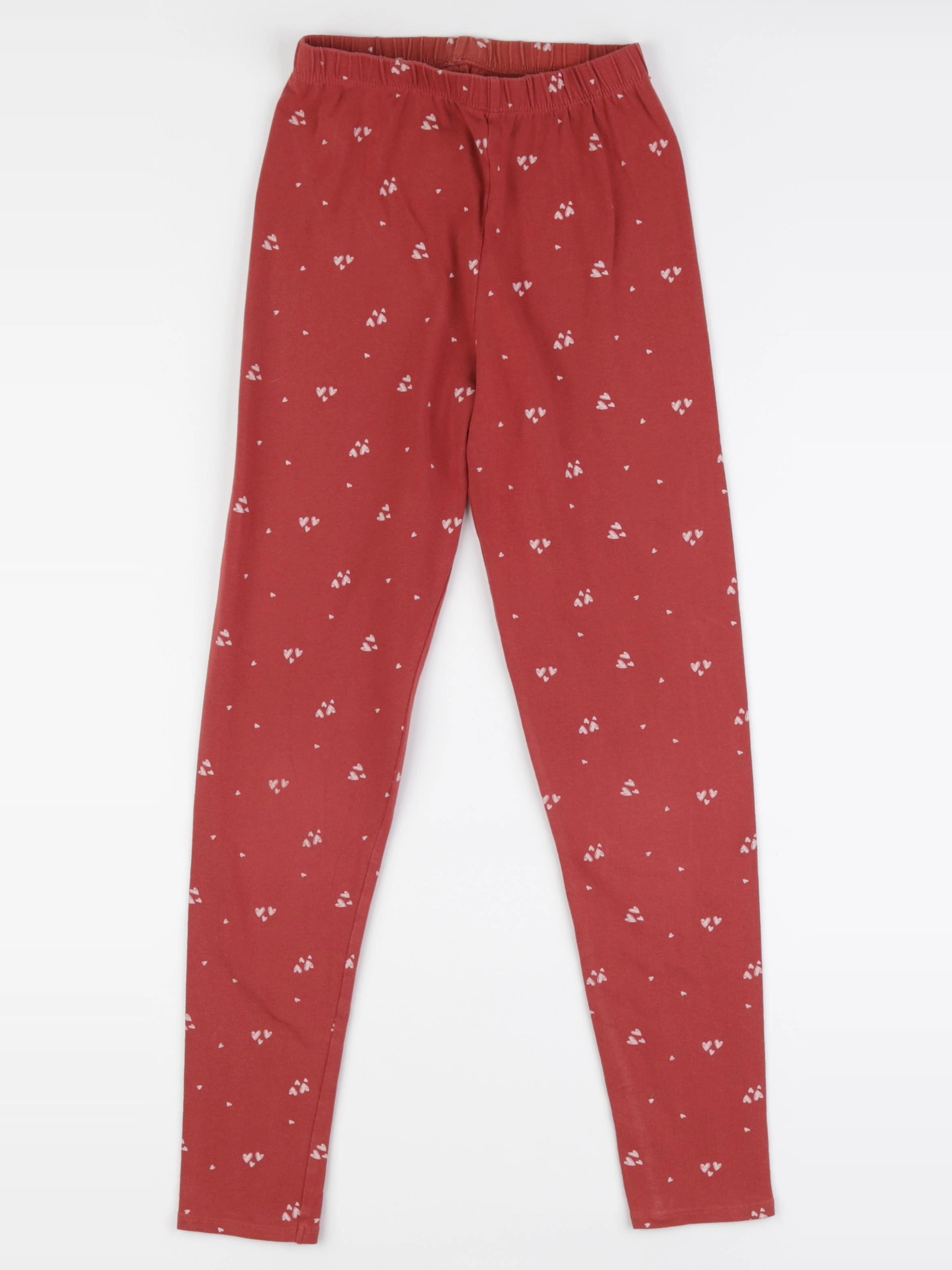 Vertbaudet - legging gris, rouge - 10 ans