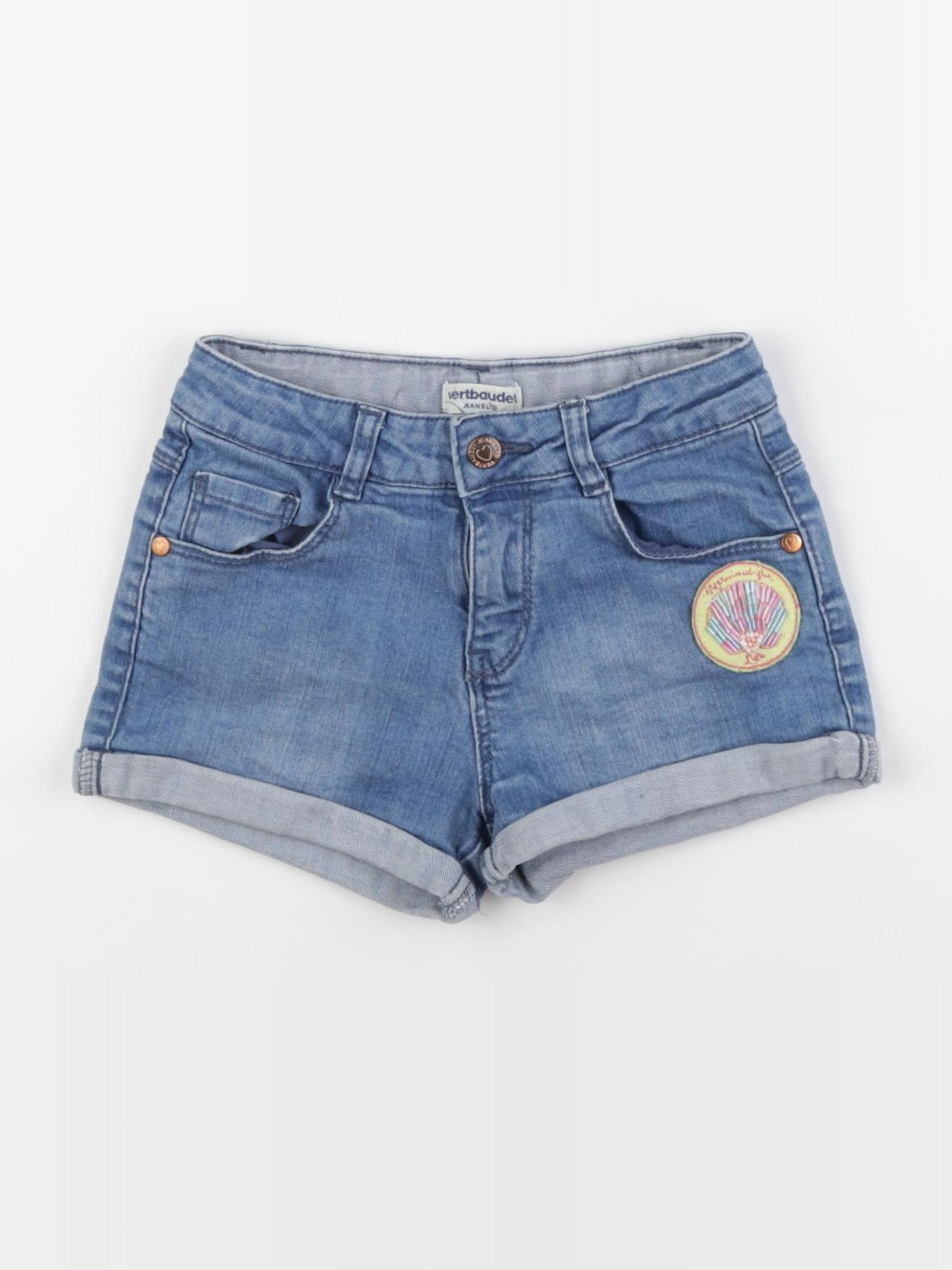 Vertbaudet - short bleu - 6 ans