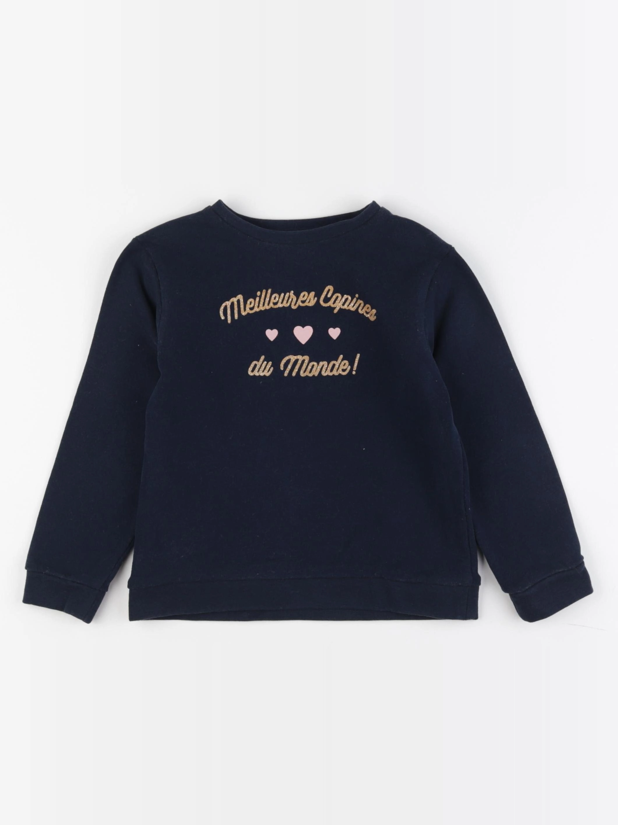 Vertbaudet - sweat bleu - 6 ans