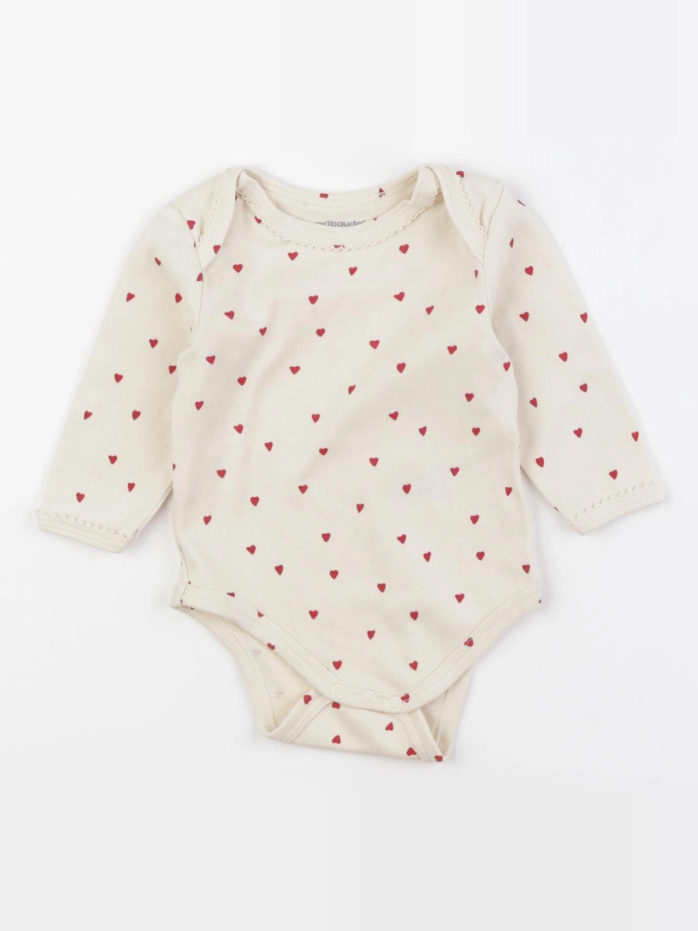 Vertbaudet - body beige - 3 mois