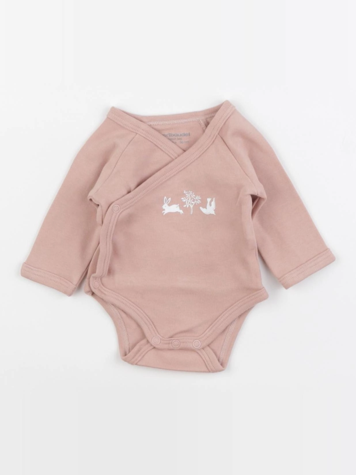 Vertbaudet - body rose - 0 mois
