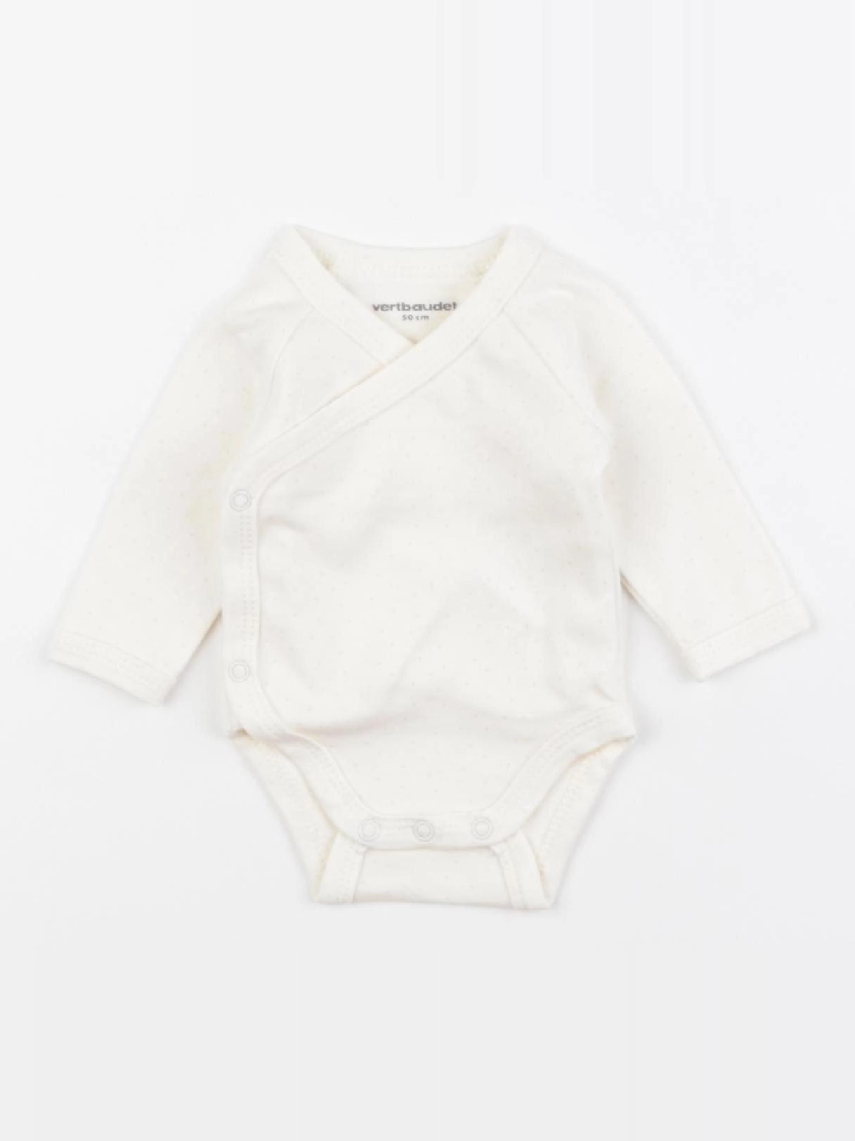 Vertbaudet - body beige - 0 mois