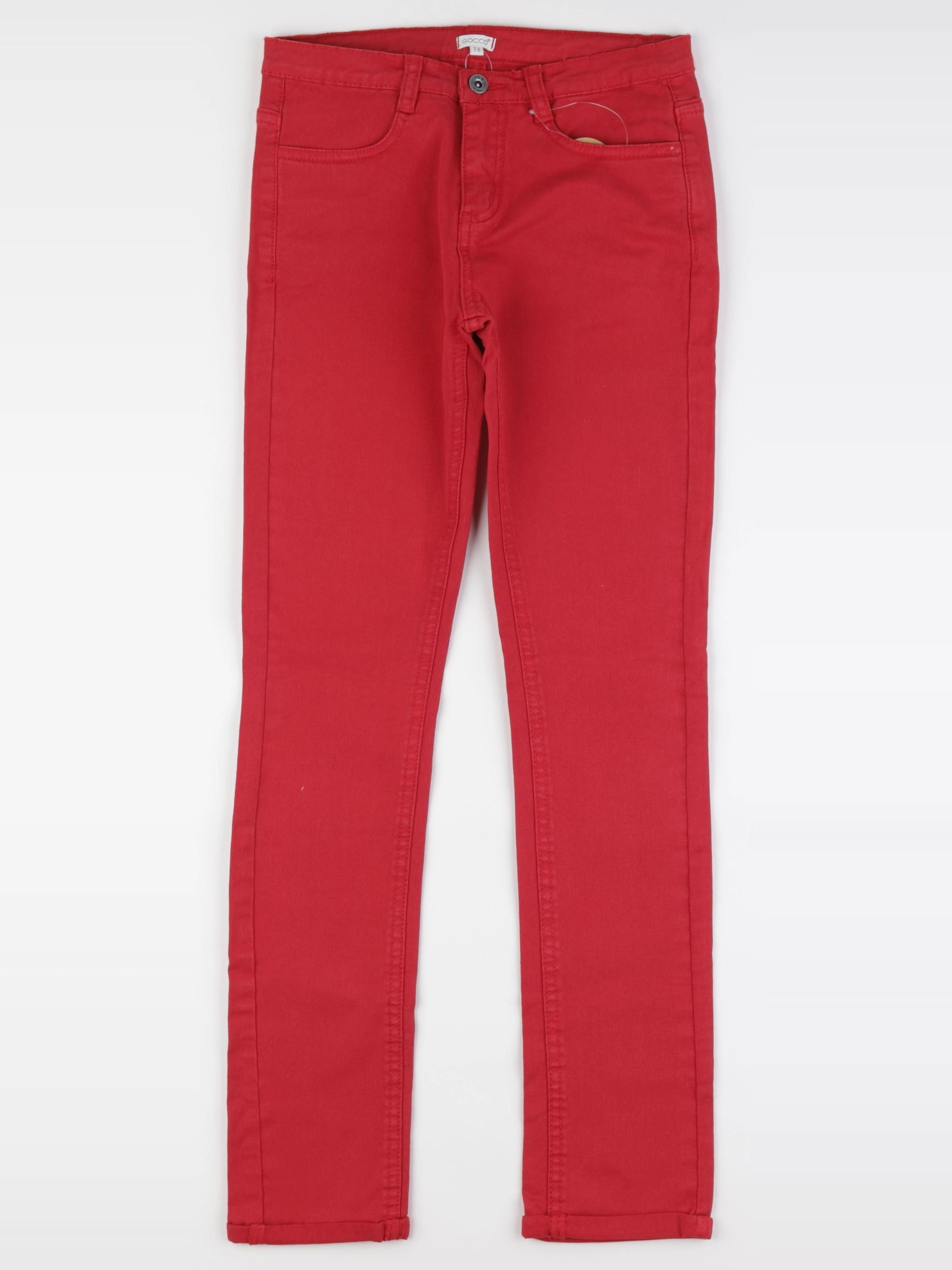 Gocco - pantalon rouge - 7/8 ans