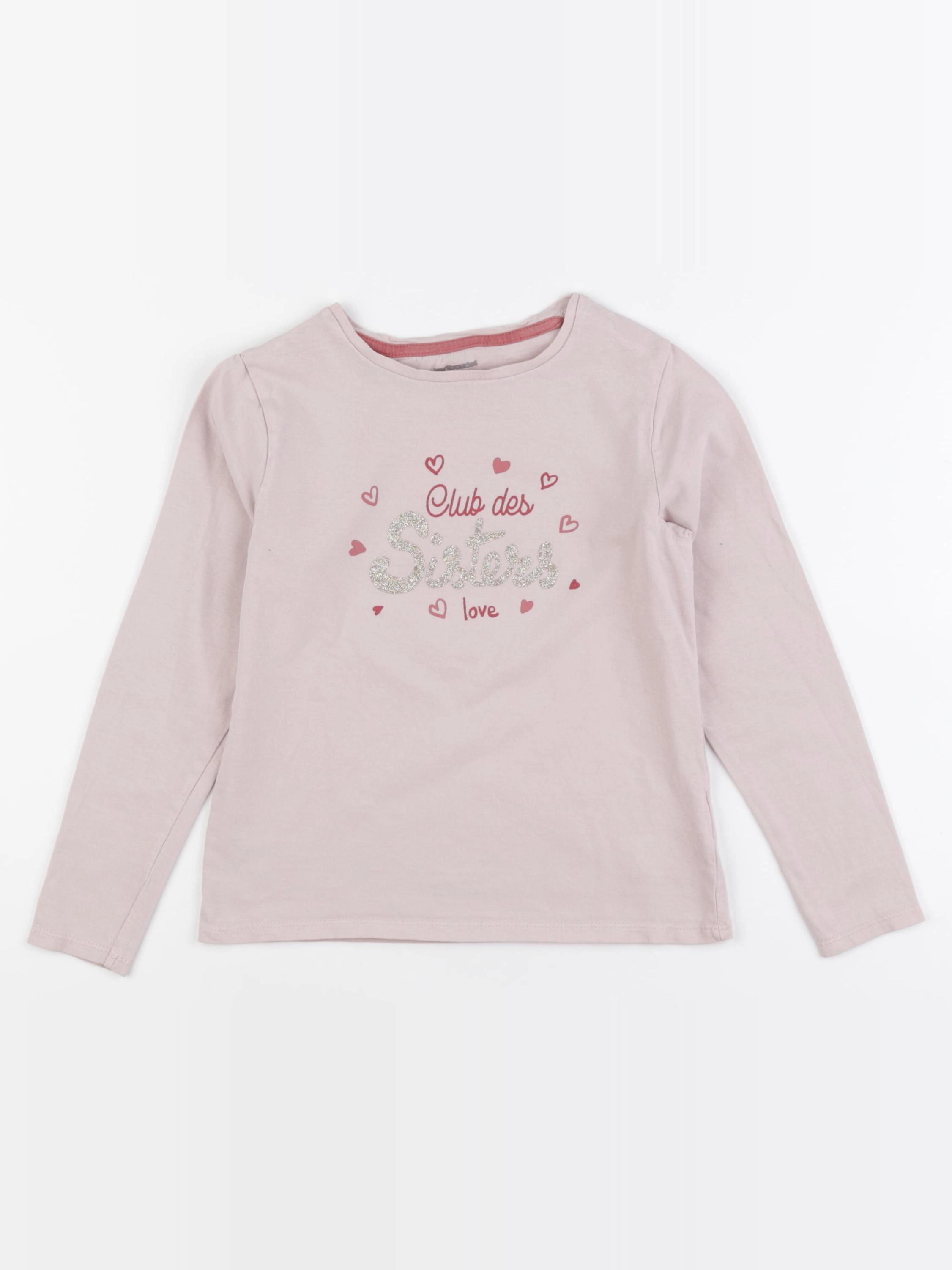 Vertbaudet - tee-shirt rose - 8 ans