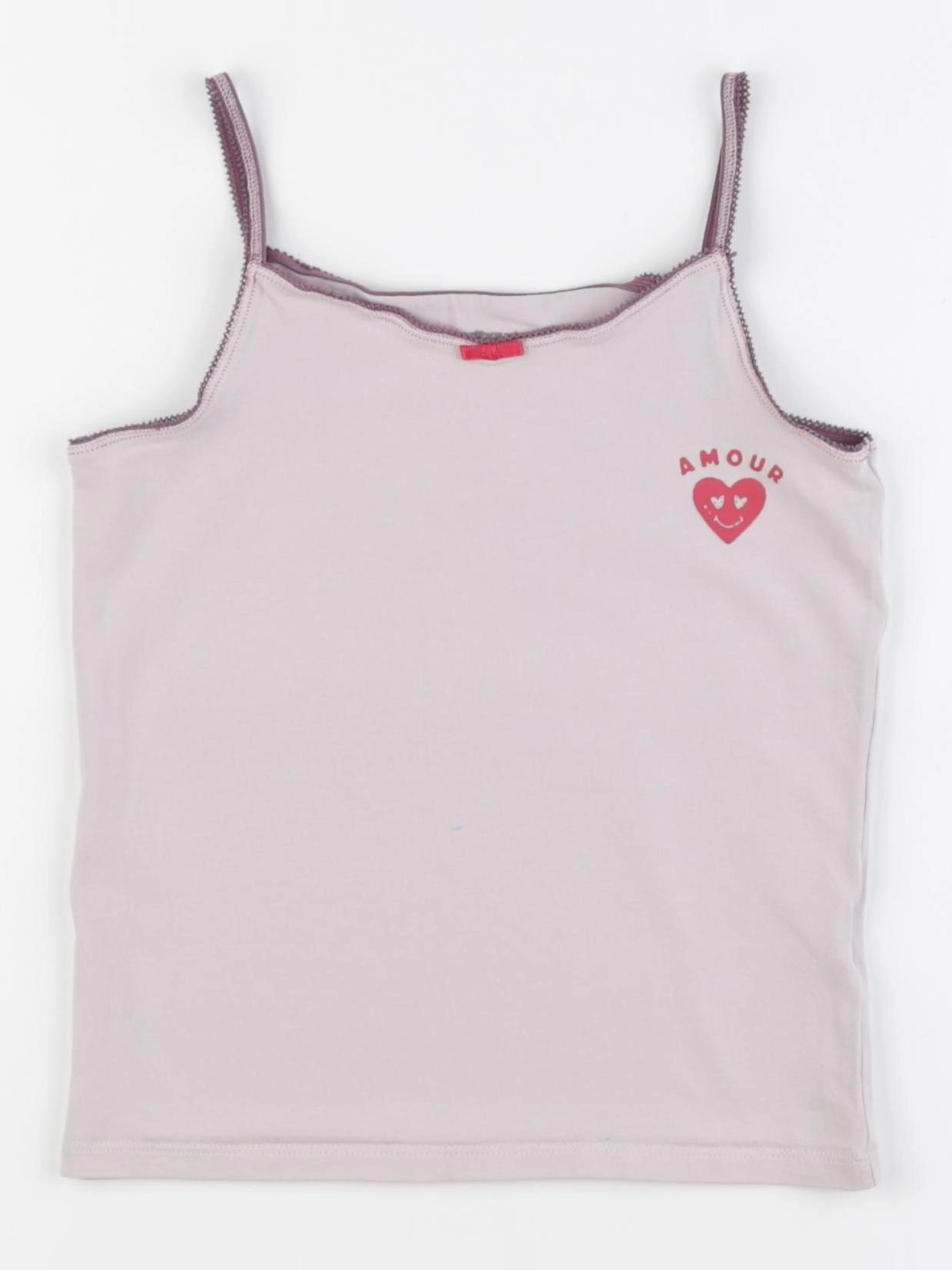 Vertbaudet - maillot de corps coton violet - 8 ans
