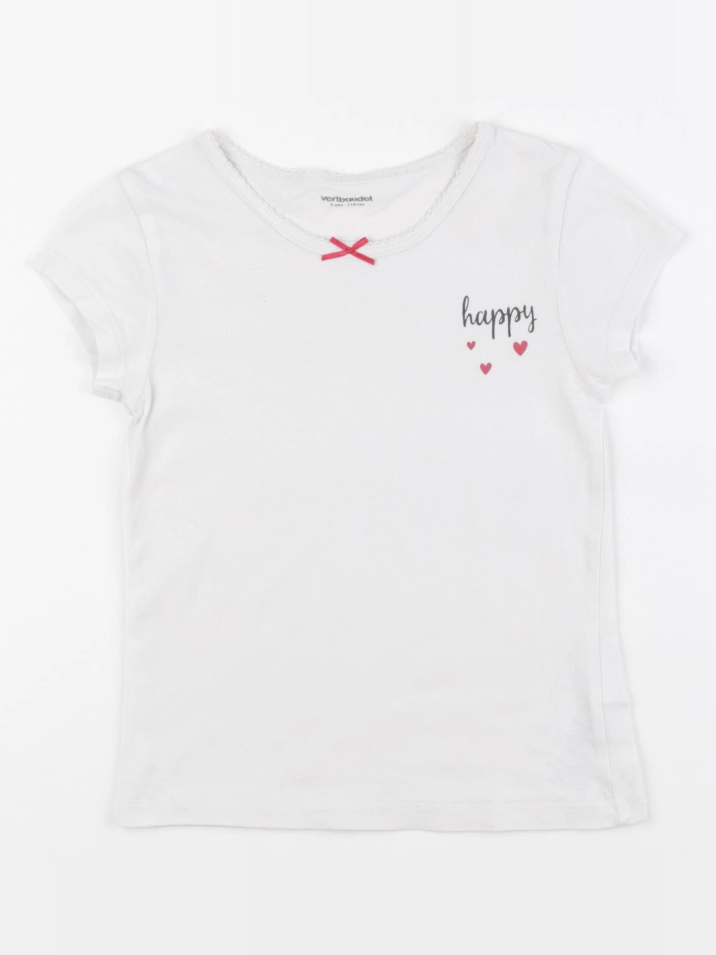 Vertbaudet - maillot de corps blanc - 5 ans
