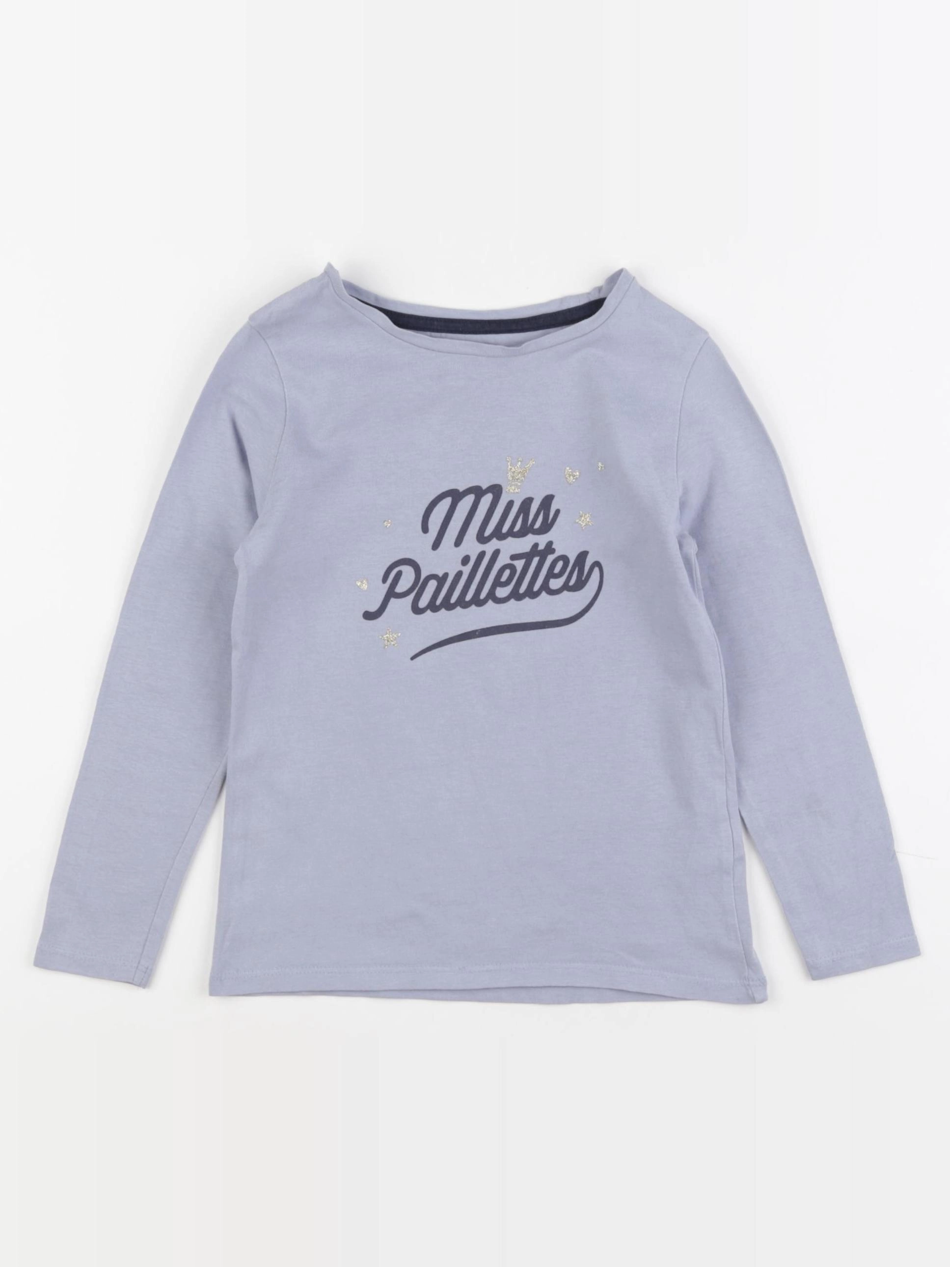 Vertbaudet - tee-shirt bleu - 5 ans