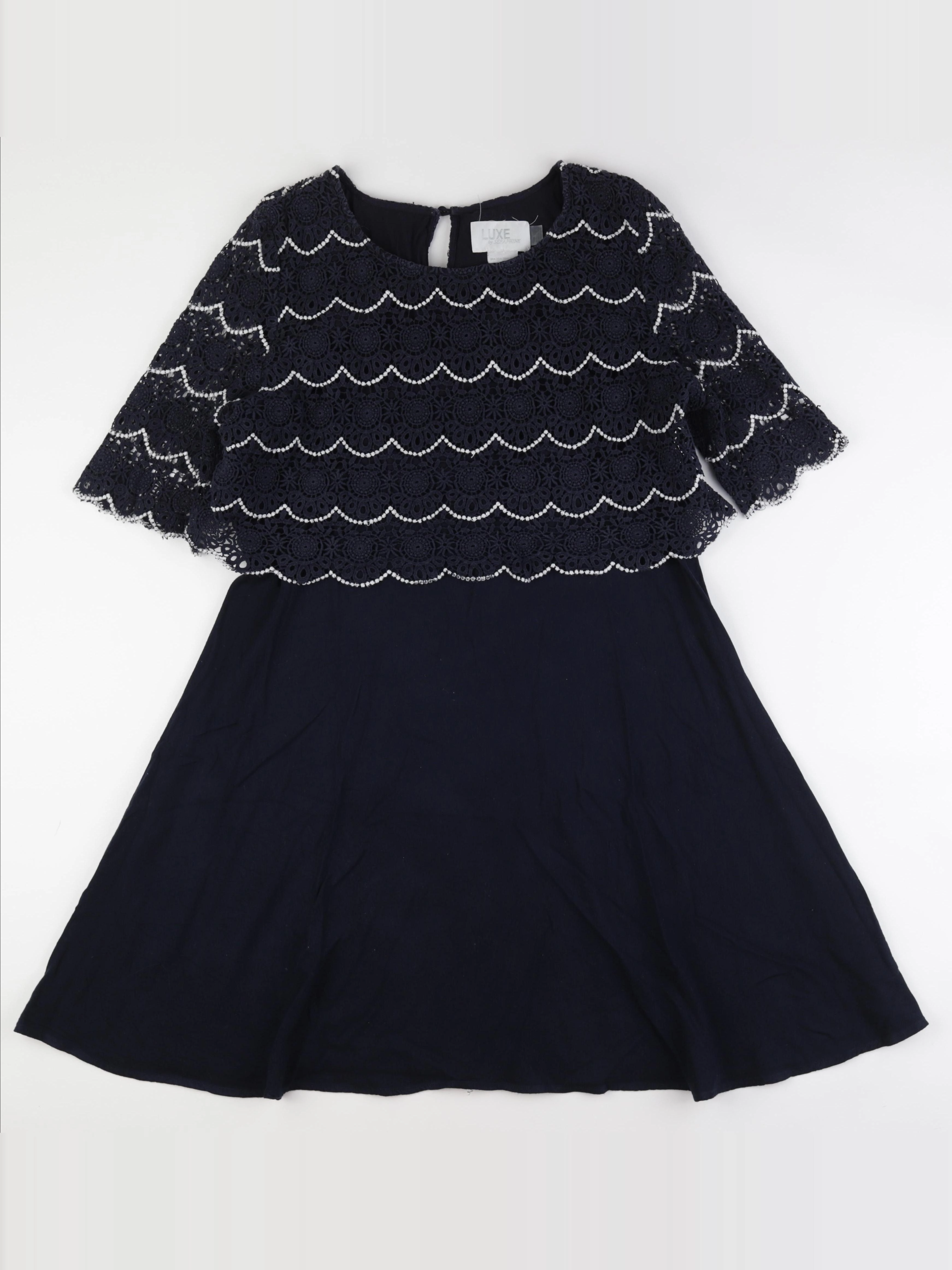 Seraphine - robe grossesse, allaitement bleu - 48