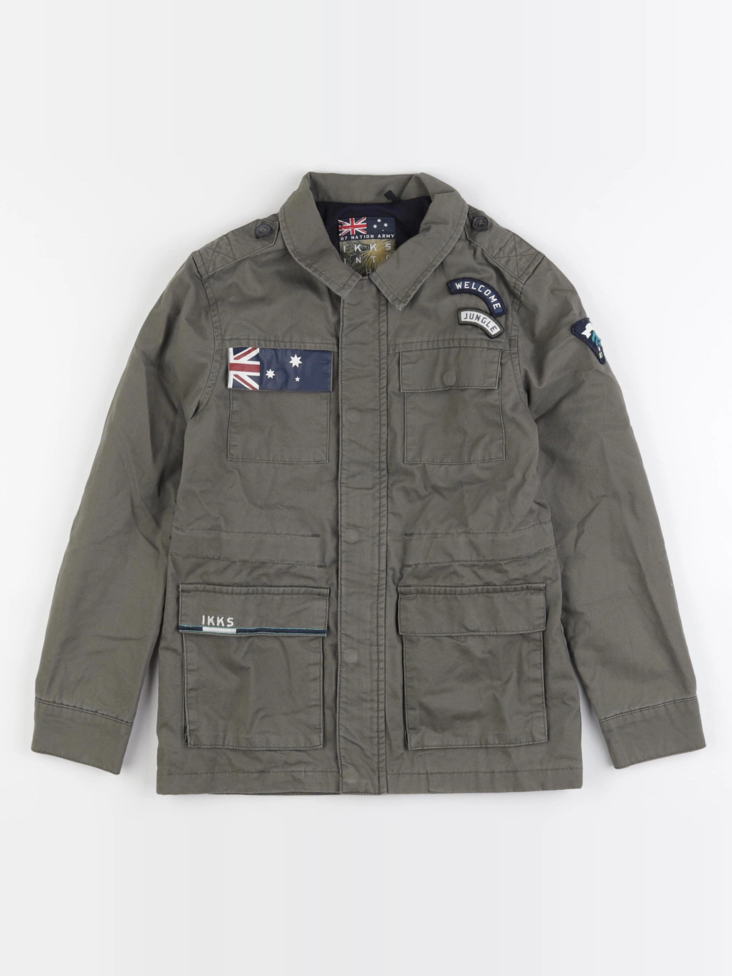 IKKS - veste imprimé au dos vert - 8 ans