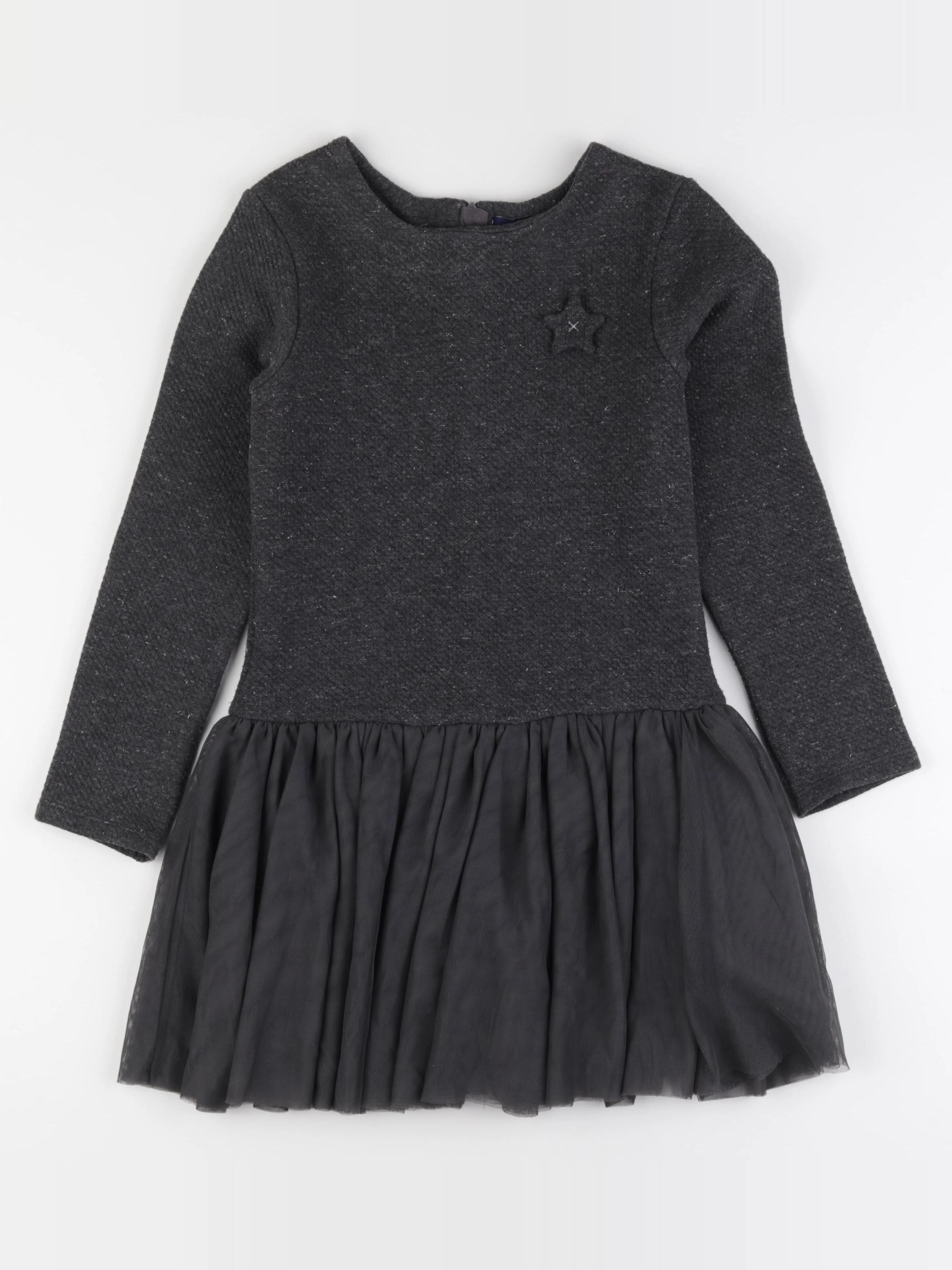 Okaidi - robe gris - 8 ans