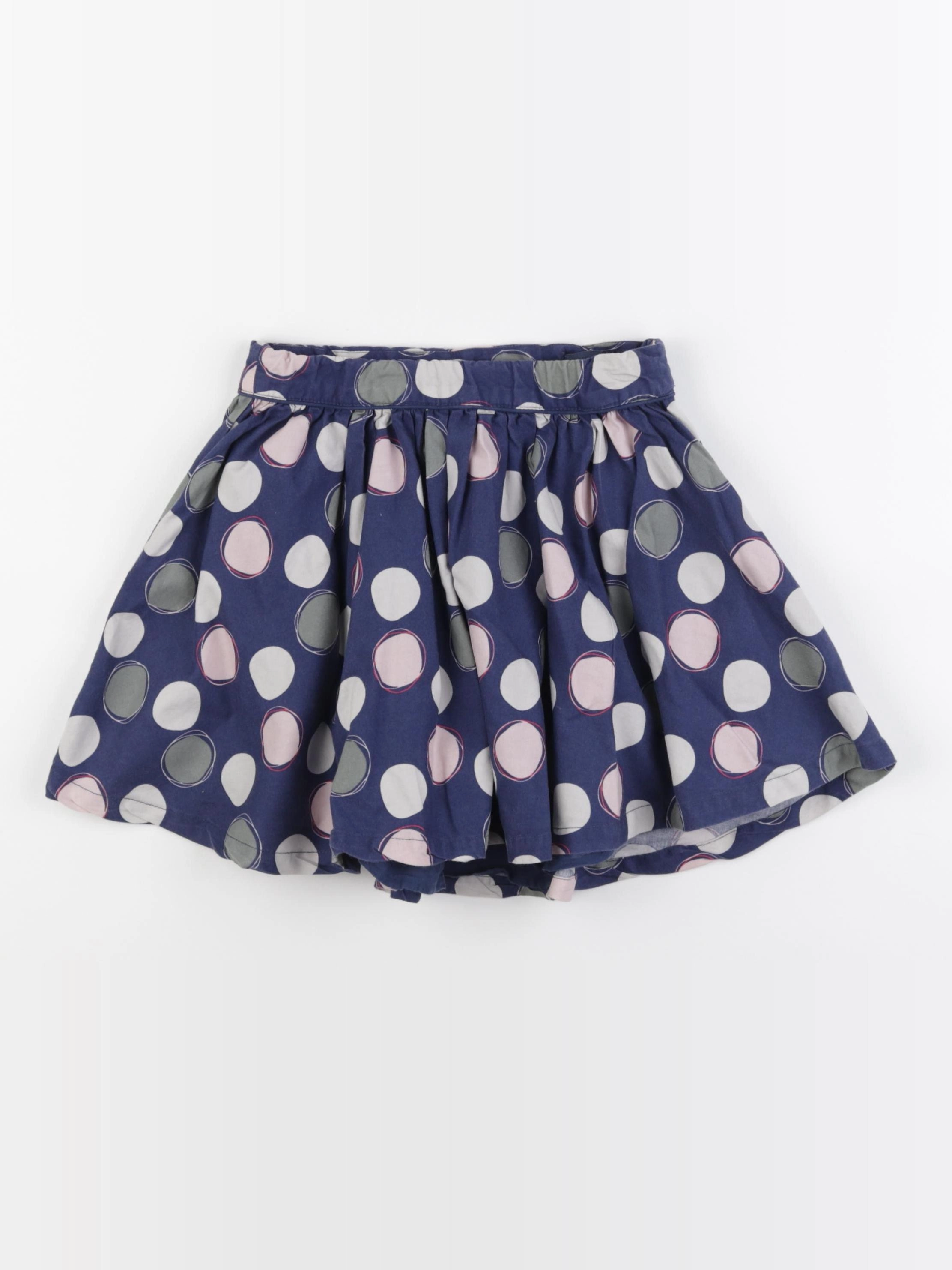 Okaidi - jupe bleu, rose - 8 ans