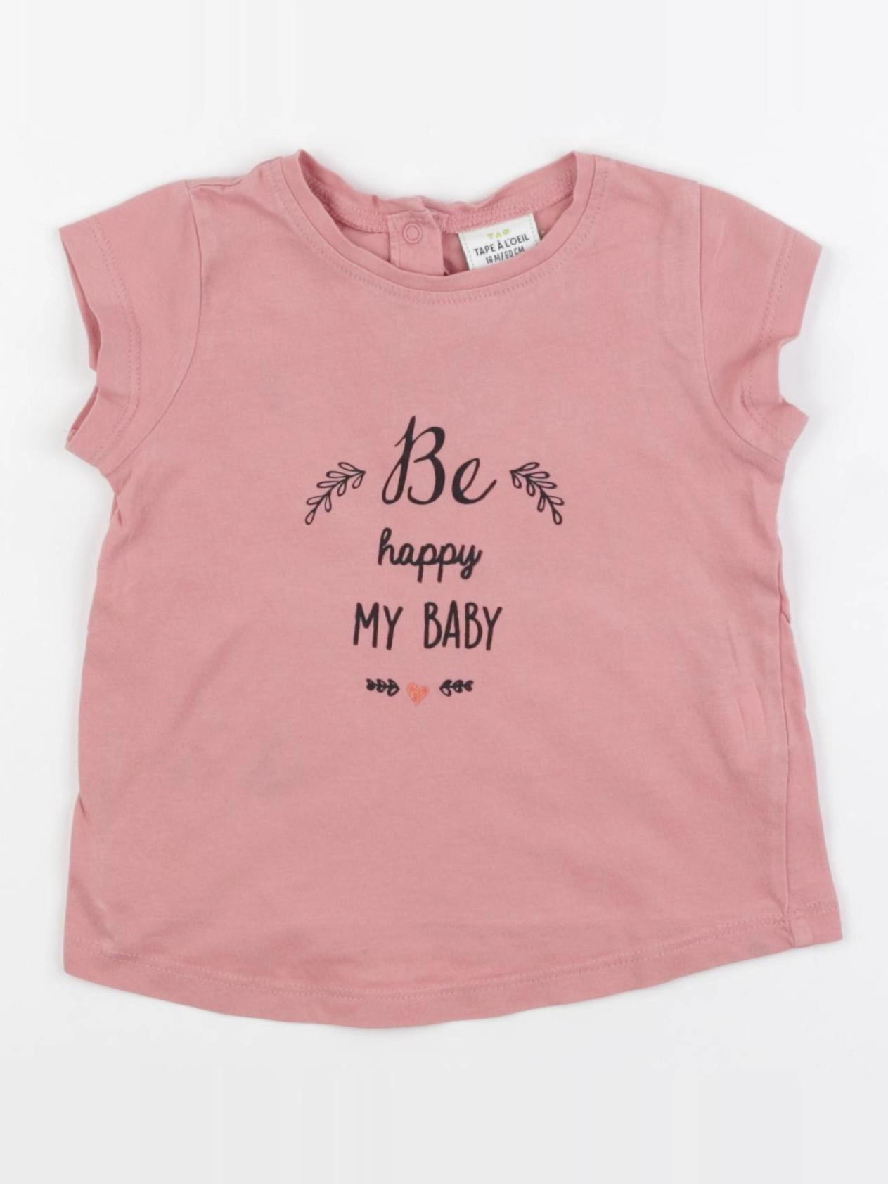 Tape à l'oeil - tee-shirt rose - 18 mois