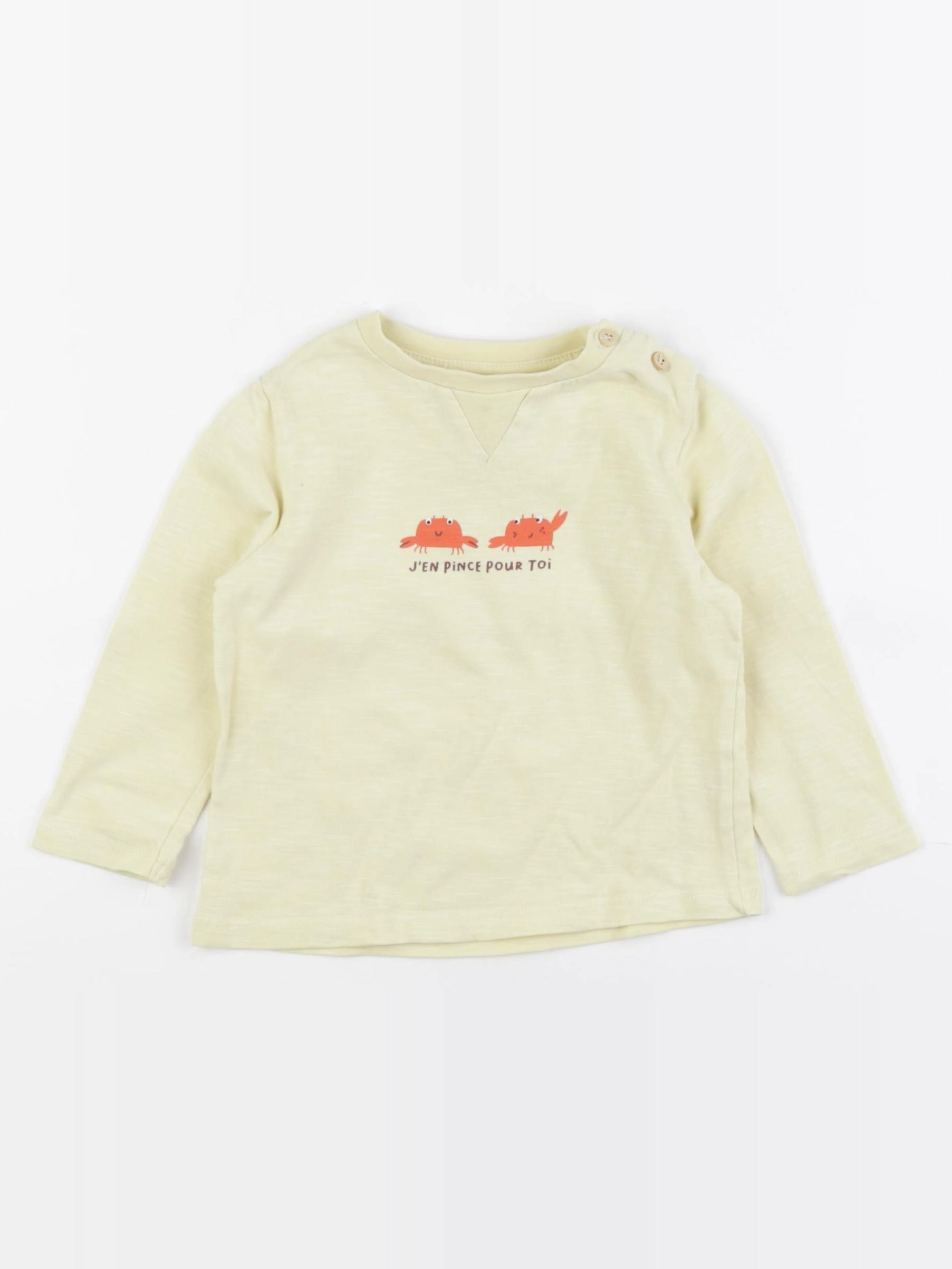 Storytelling - tee-shirt jaune - 18 mois