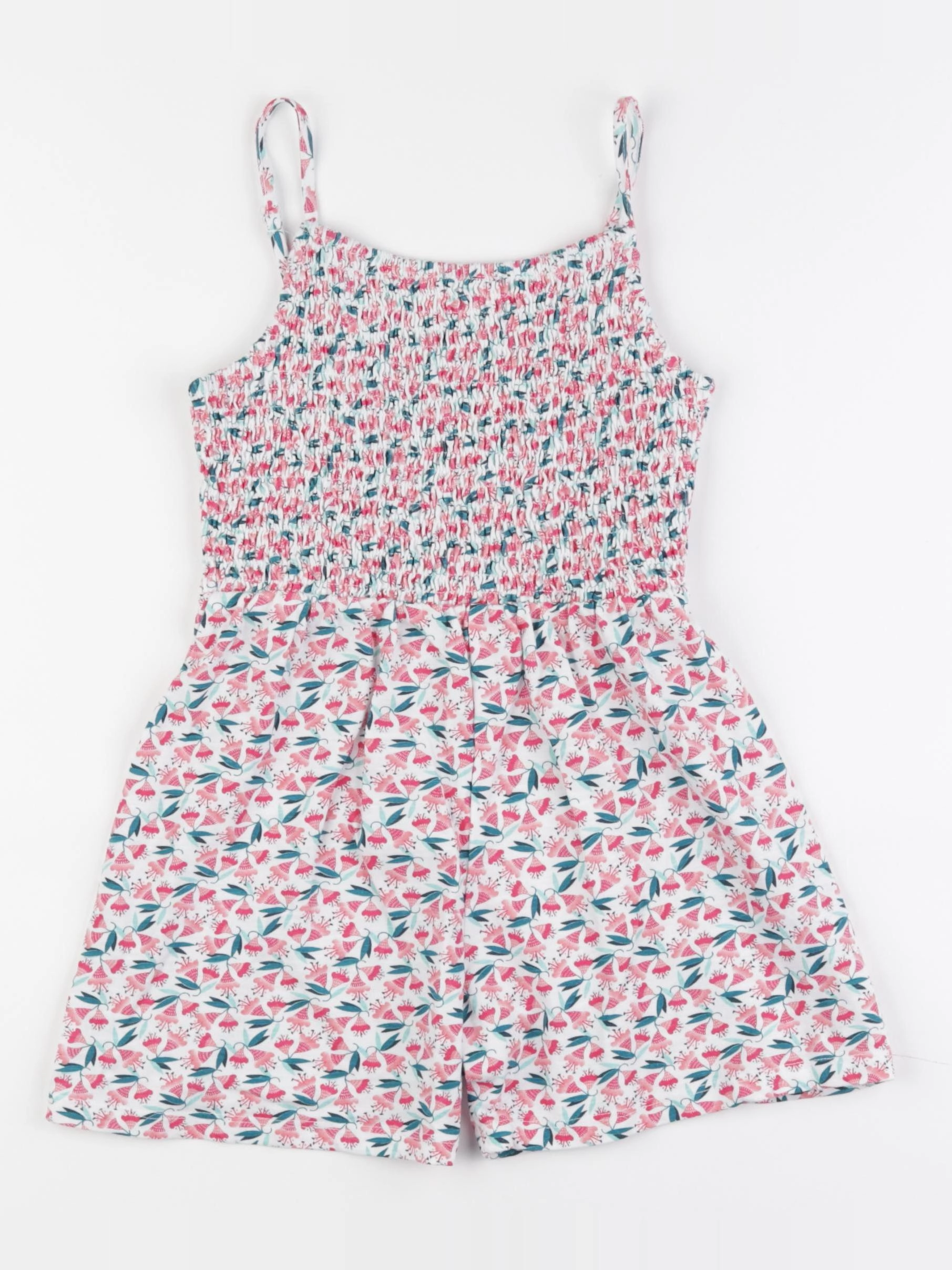 Okaidi - robe bleu, rose - 6 ans