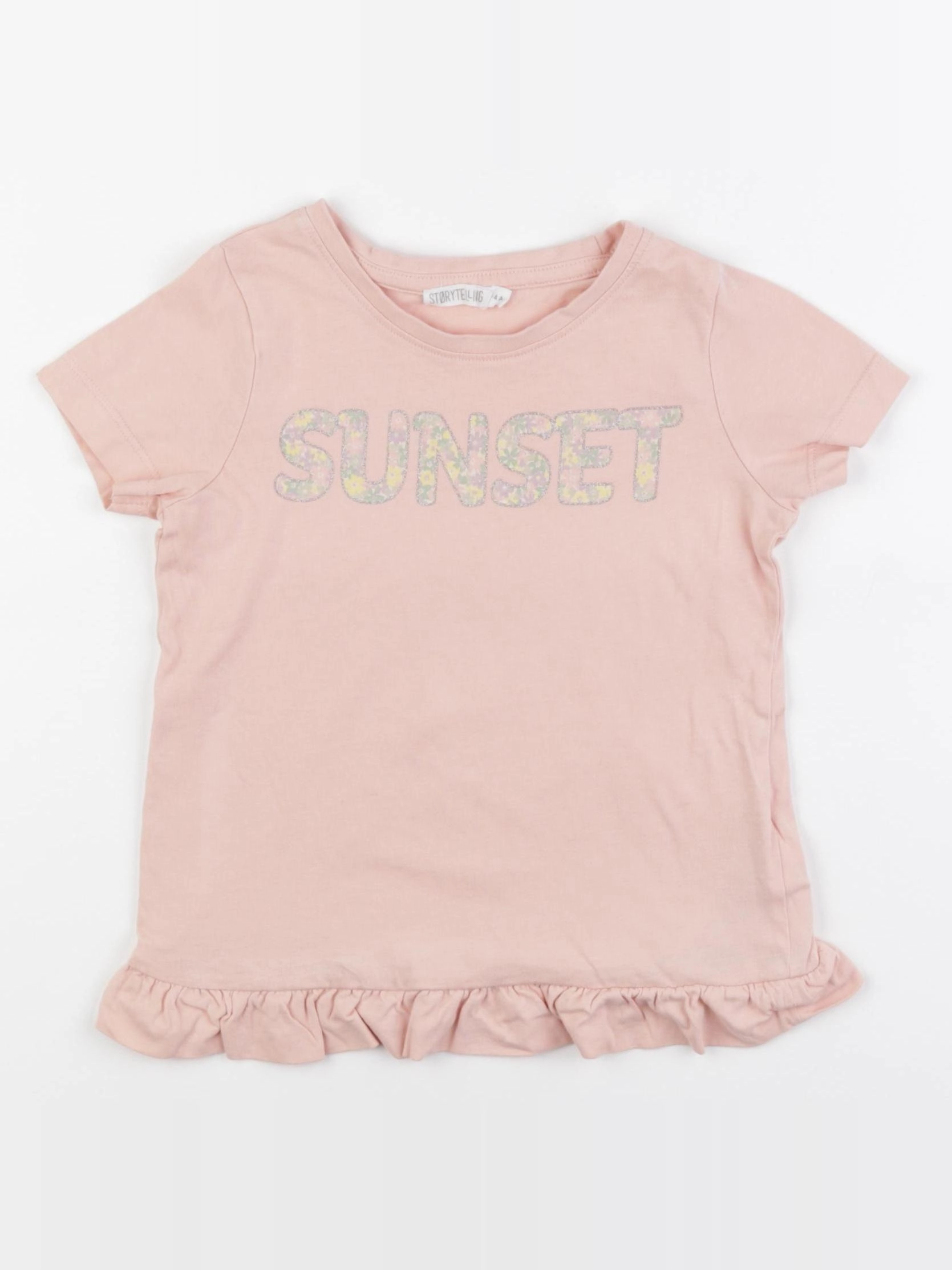 Storytelling - tee-shirt argent, rose - 4 ans