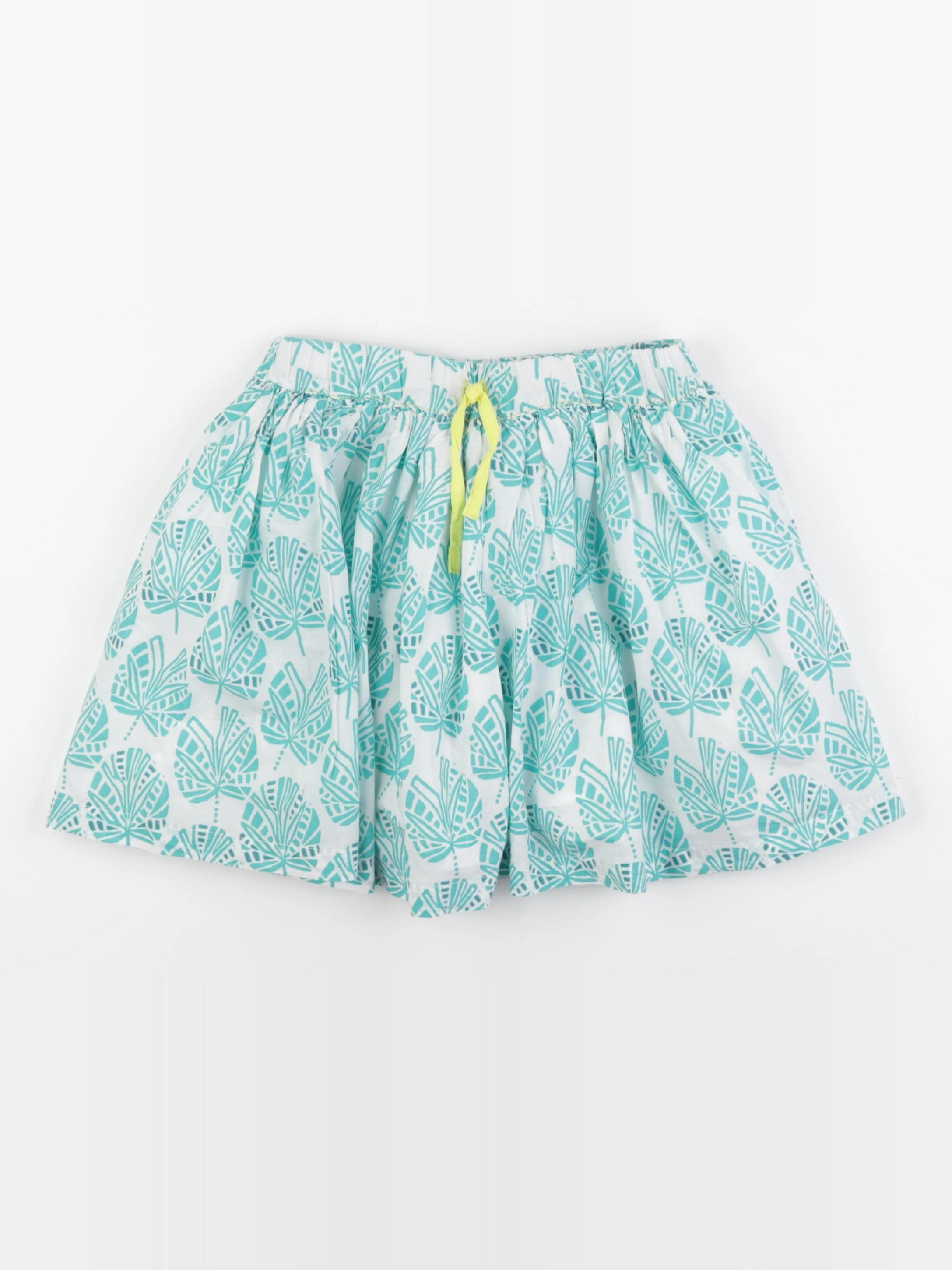 Okaidi - jupe blanc, vert - 8 ans