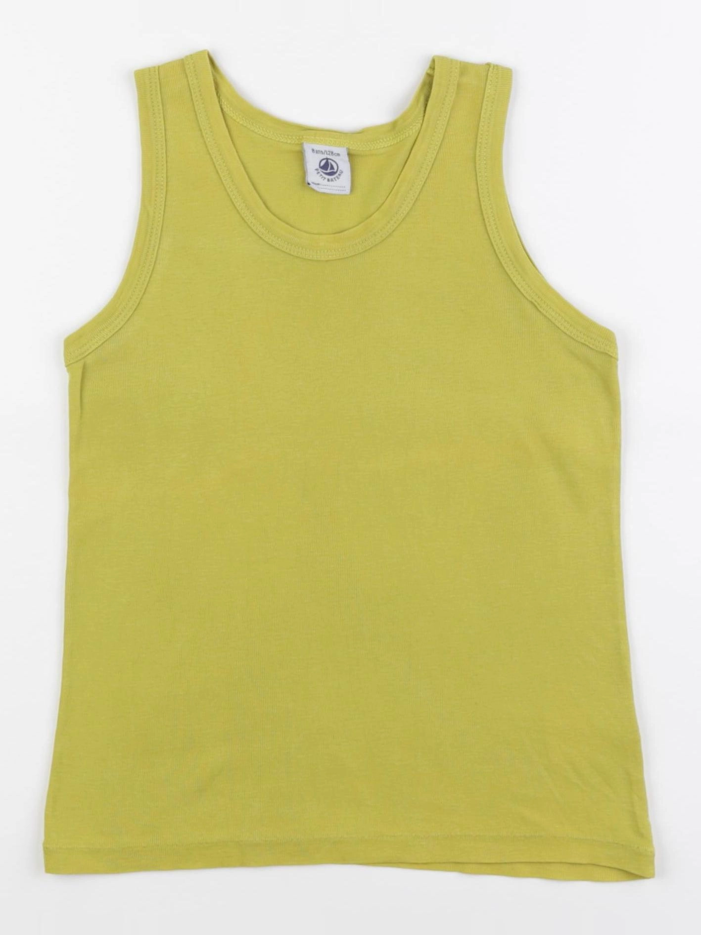 Petit Bateau - maillot de corps jaune - 8 ans