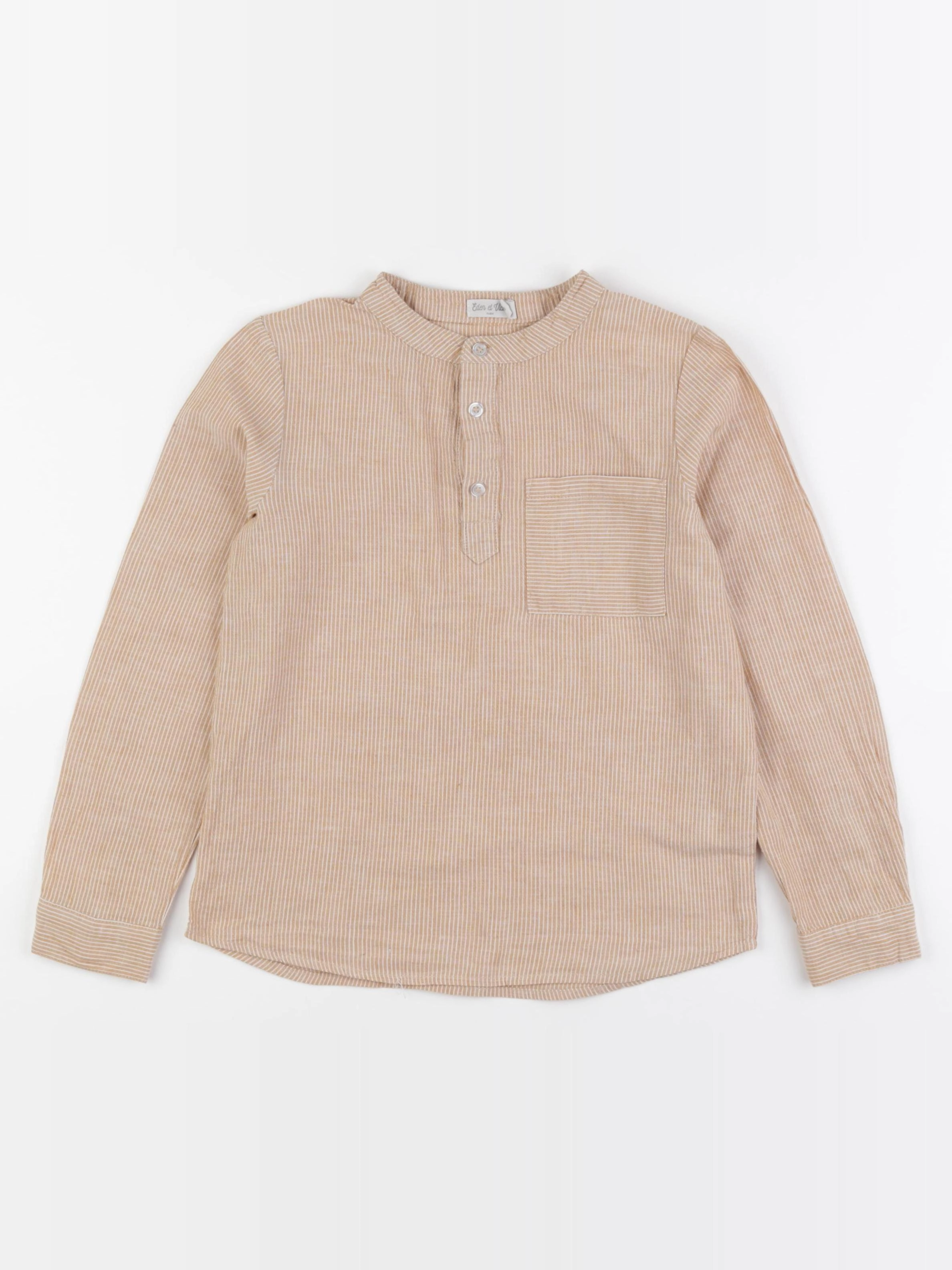 Eden & Victor - chemise marron - 8 ans