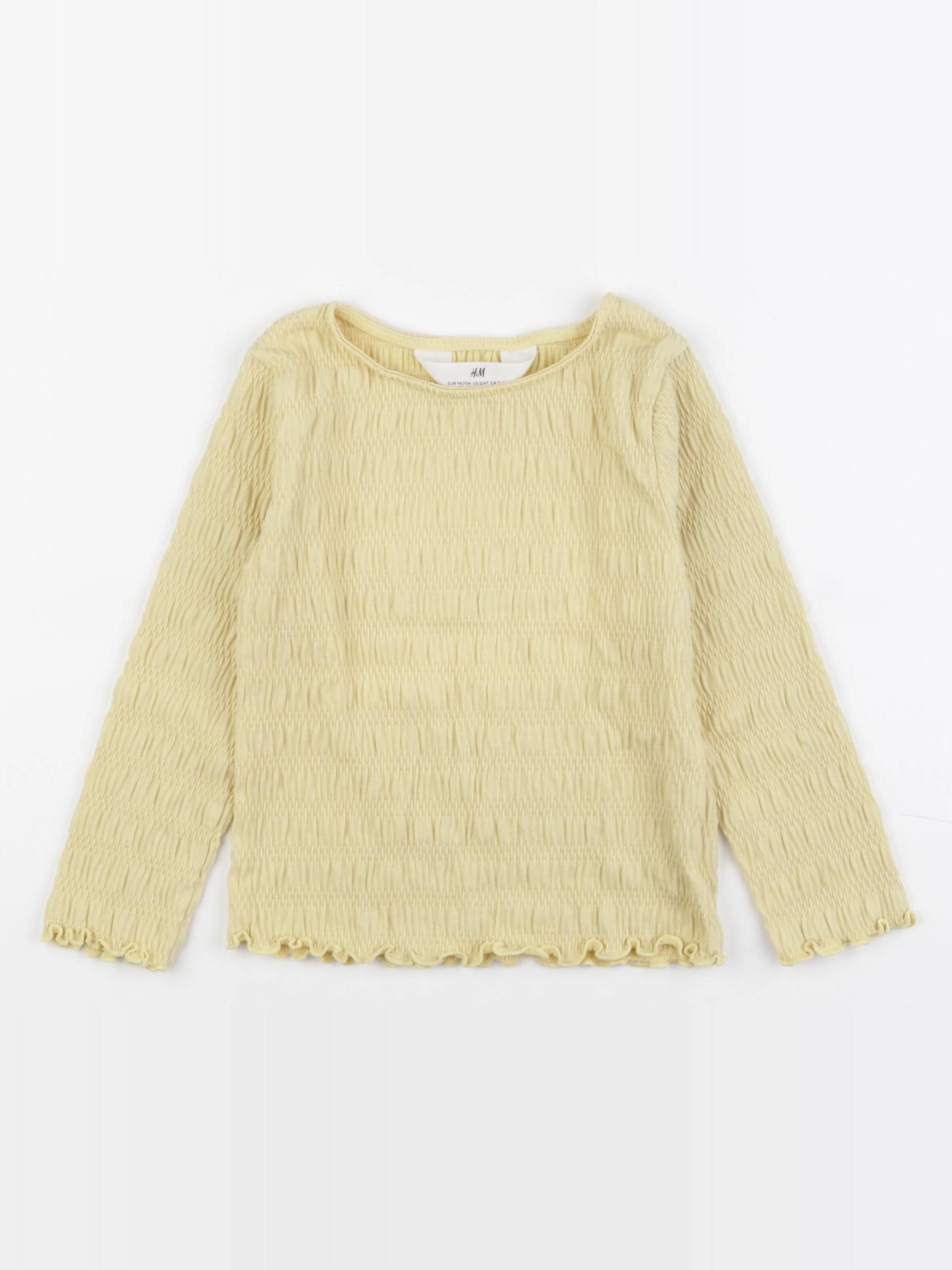 H&M - tee-shirt jaune - 2/4 ans