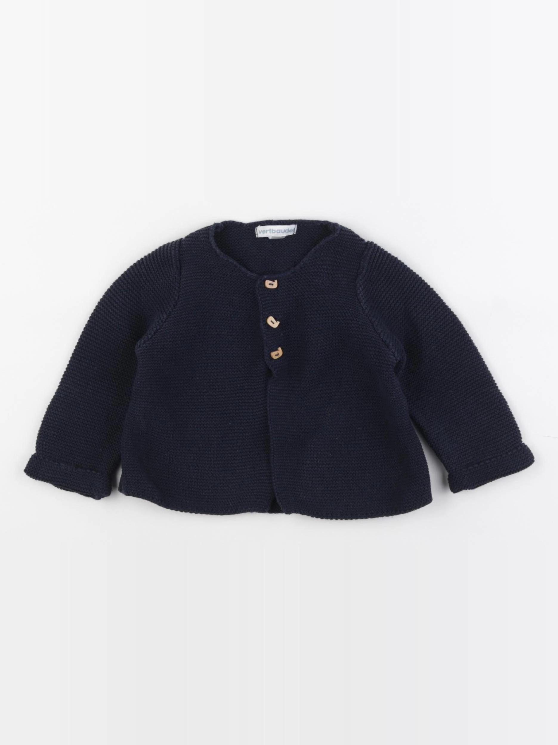 Vertbaudet - gilet bleu - 6 mois