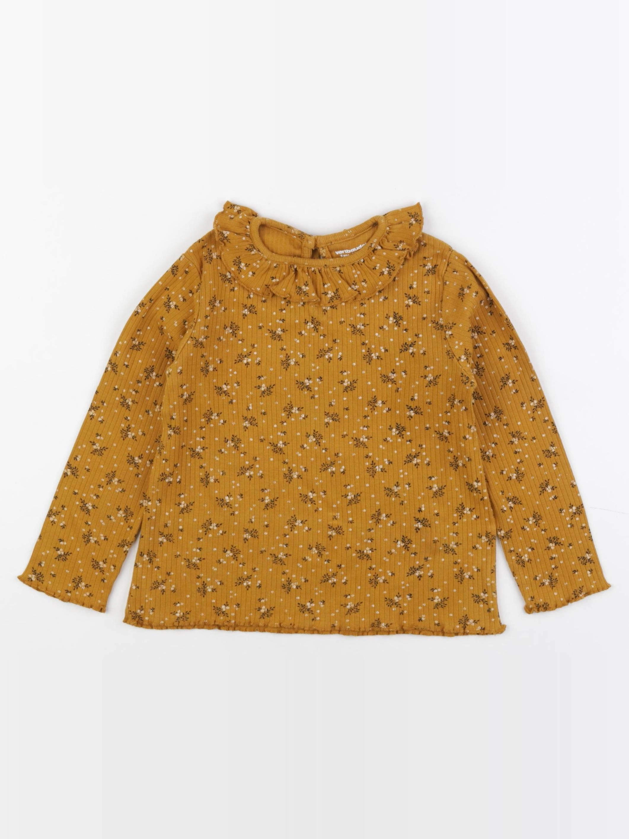 Vertbaudet - tee-shirt jaune - 5 ans