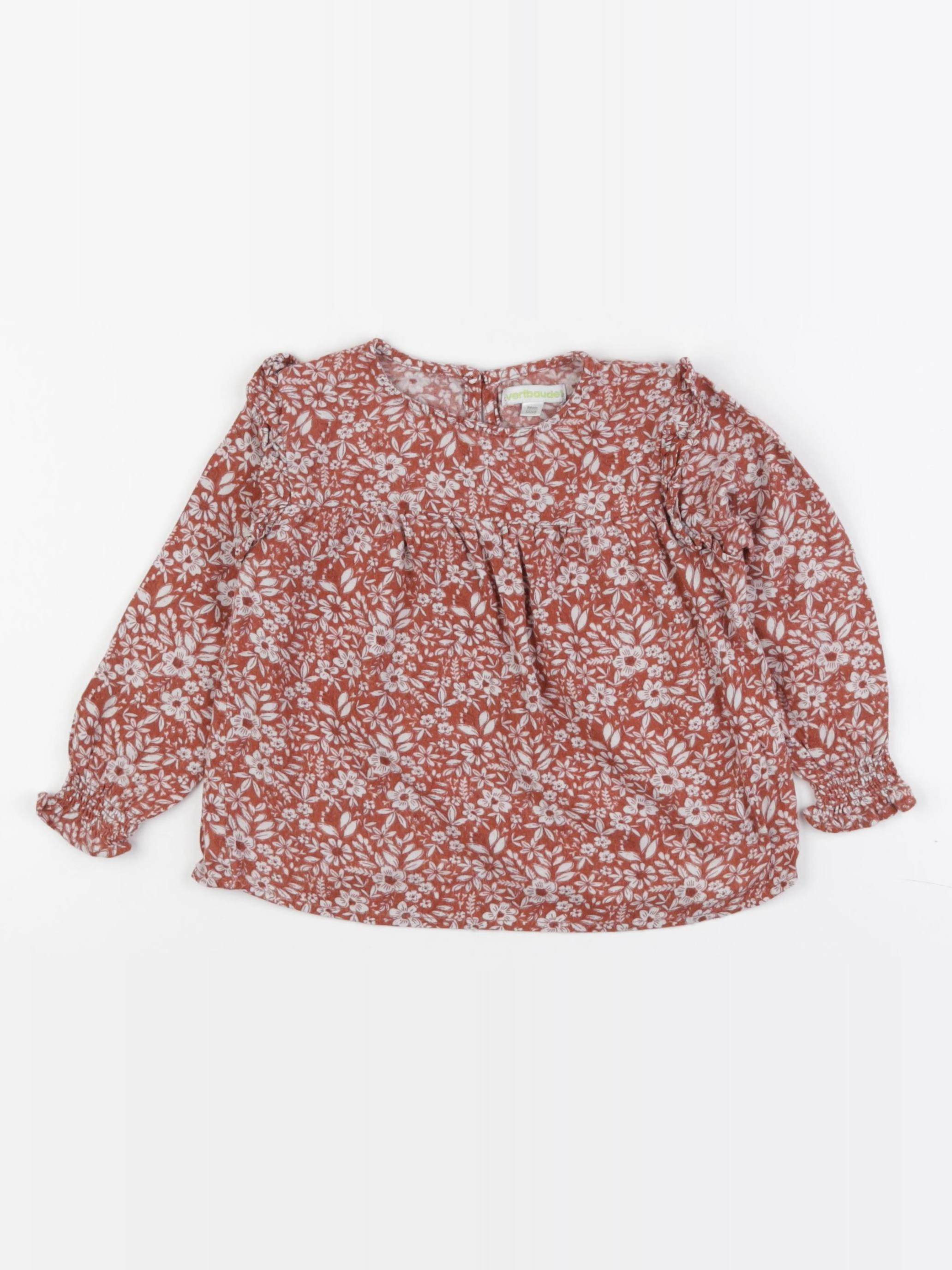 Vertbaudet - blouse marron - 3 ans