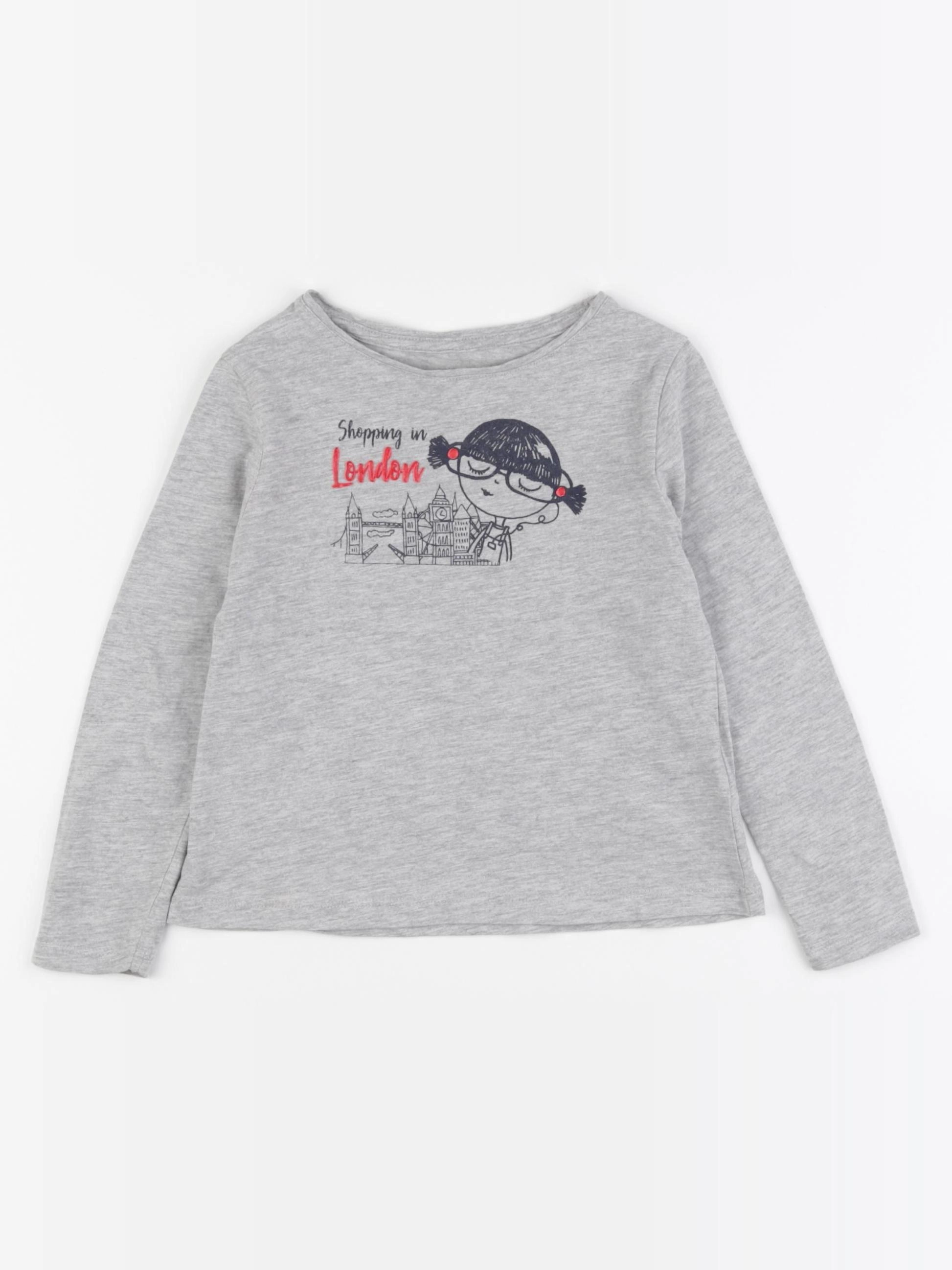 Vertbaudet - tee-shirt gris - 4 ans