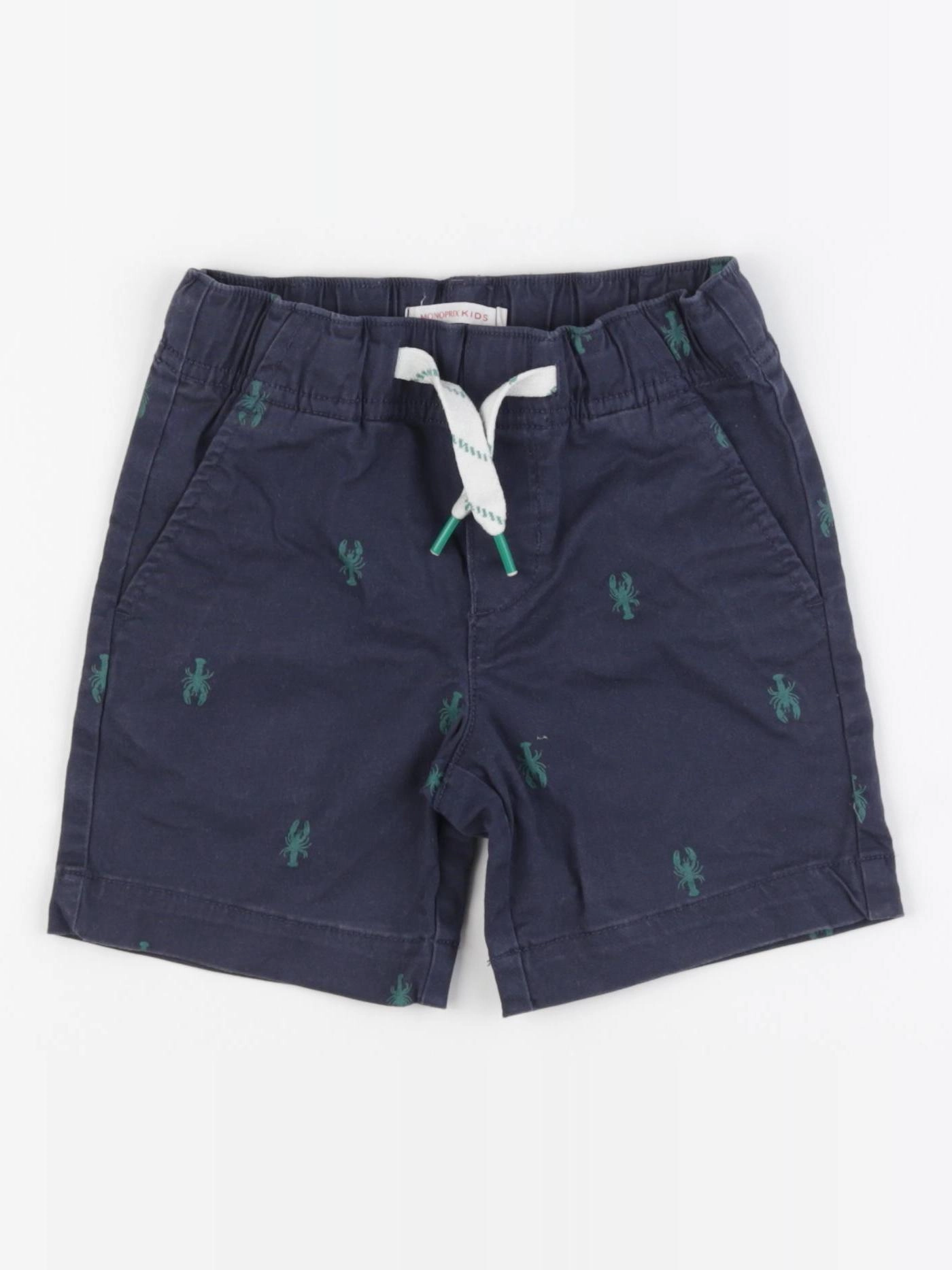 Monoprix - short bleu - 4 ans