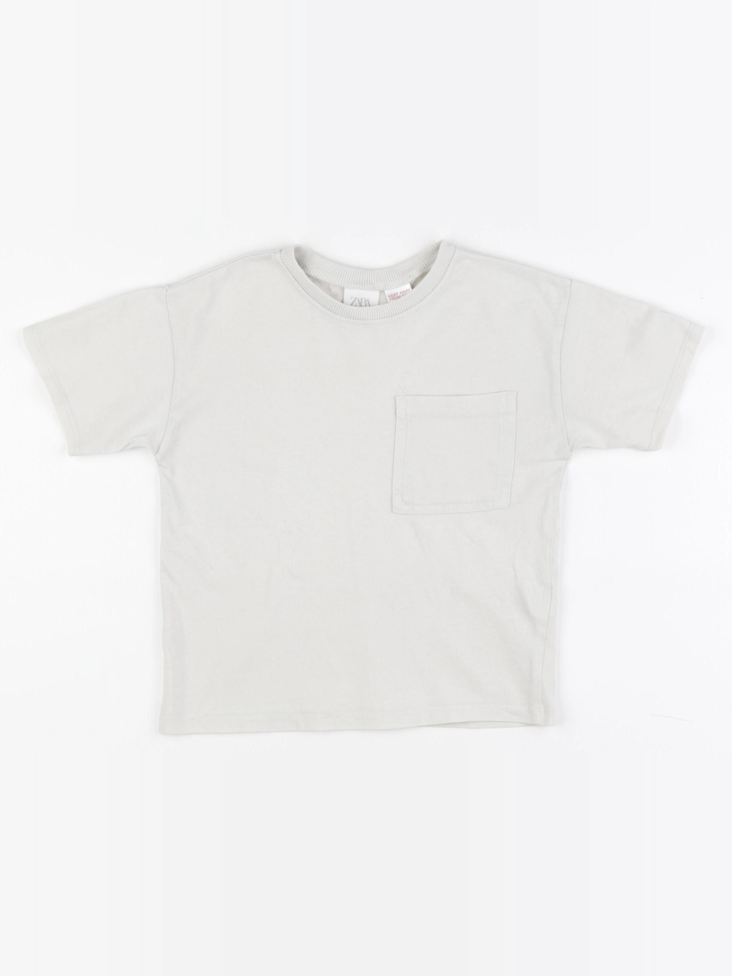 Zara - tee-shirt beige - 4/5 ans