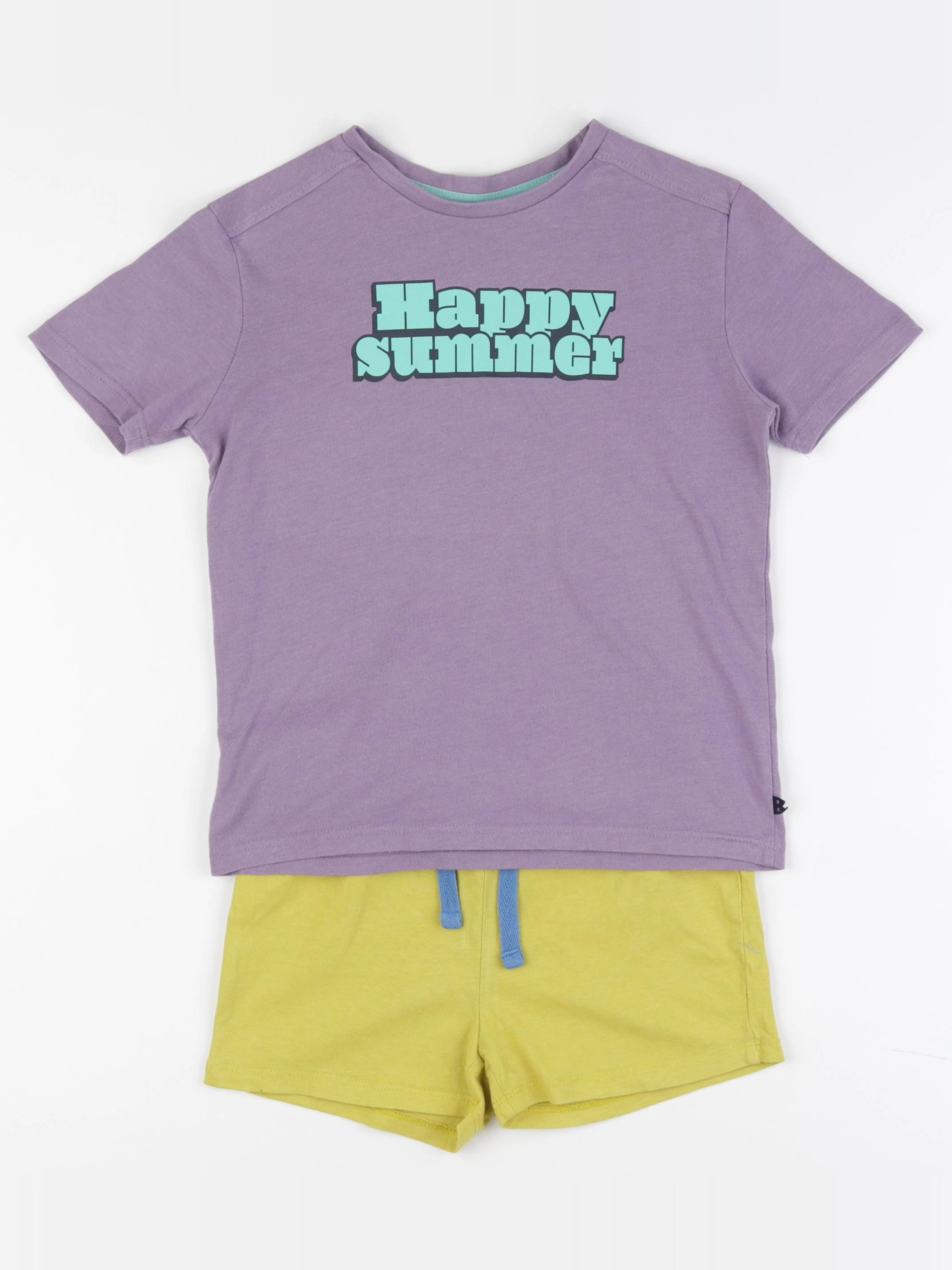 Okaidi - pyjama coton jaune, violet - 5 ans